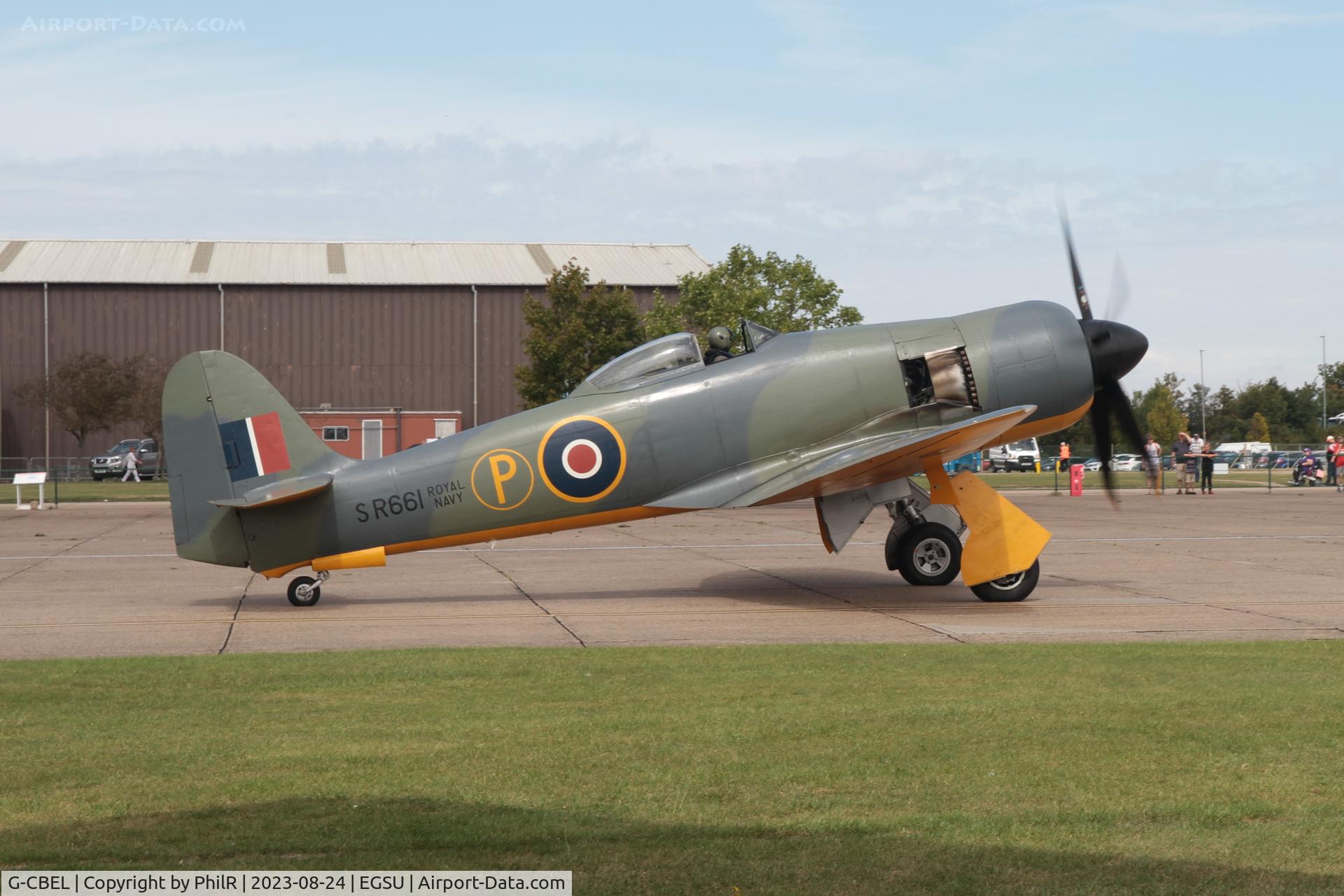G-CBEL, 1953 Hawker Fury FB11 C/N 37539, G-CBEL 'SR611' 1953 Hawker Fury Mk II Duxford
