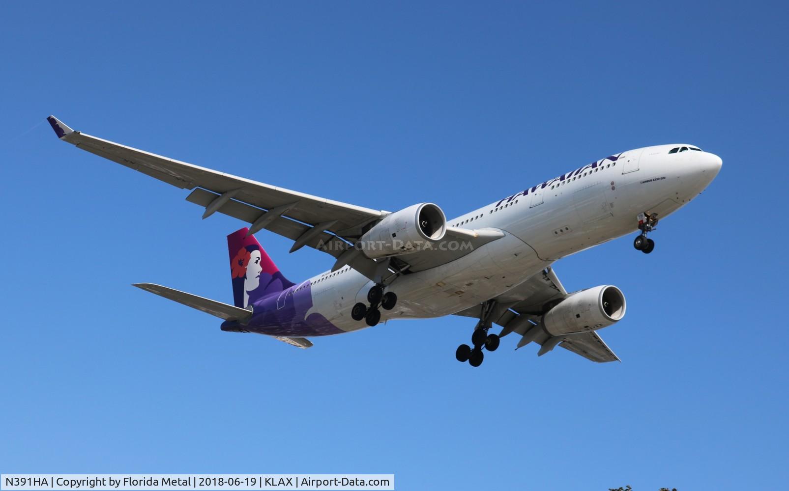 N391HA, 2013 Airbus A330-243 C/N 1399, HAL A332 zx in from HNL