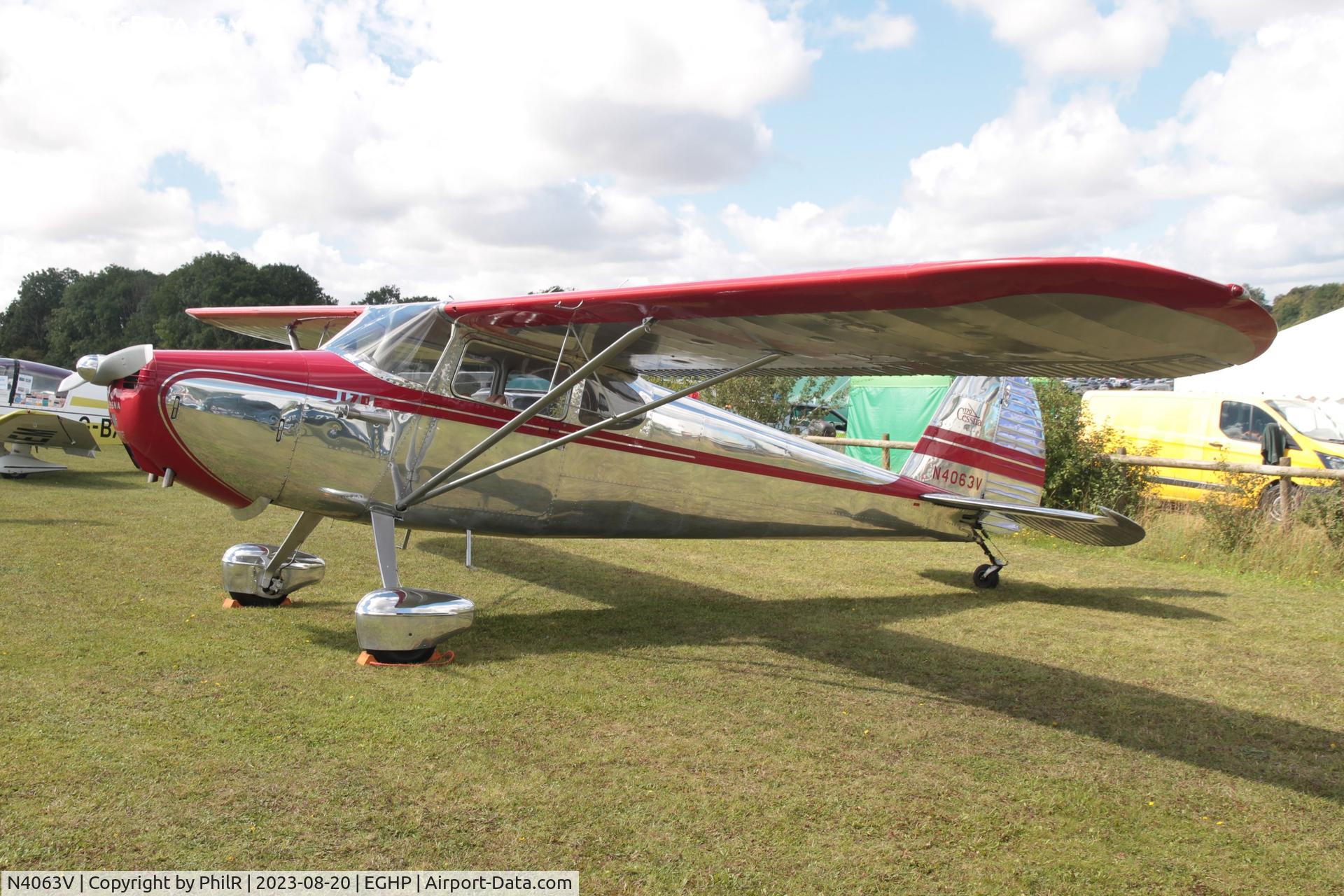 N4063V, 1948 Cessna 170 C/N 18395, N4063V 1948 Cessna 170 LAA Fly In Popham