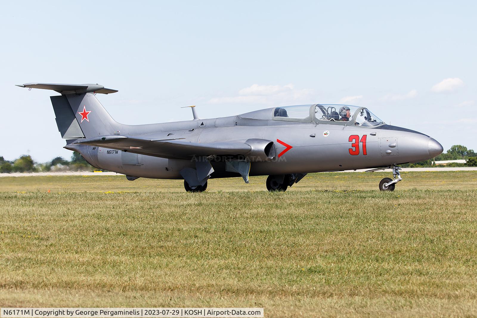 N6171M, 1966 Aero L-29 Delfin C/N 691942, Oshkosh 2023.
