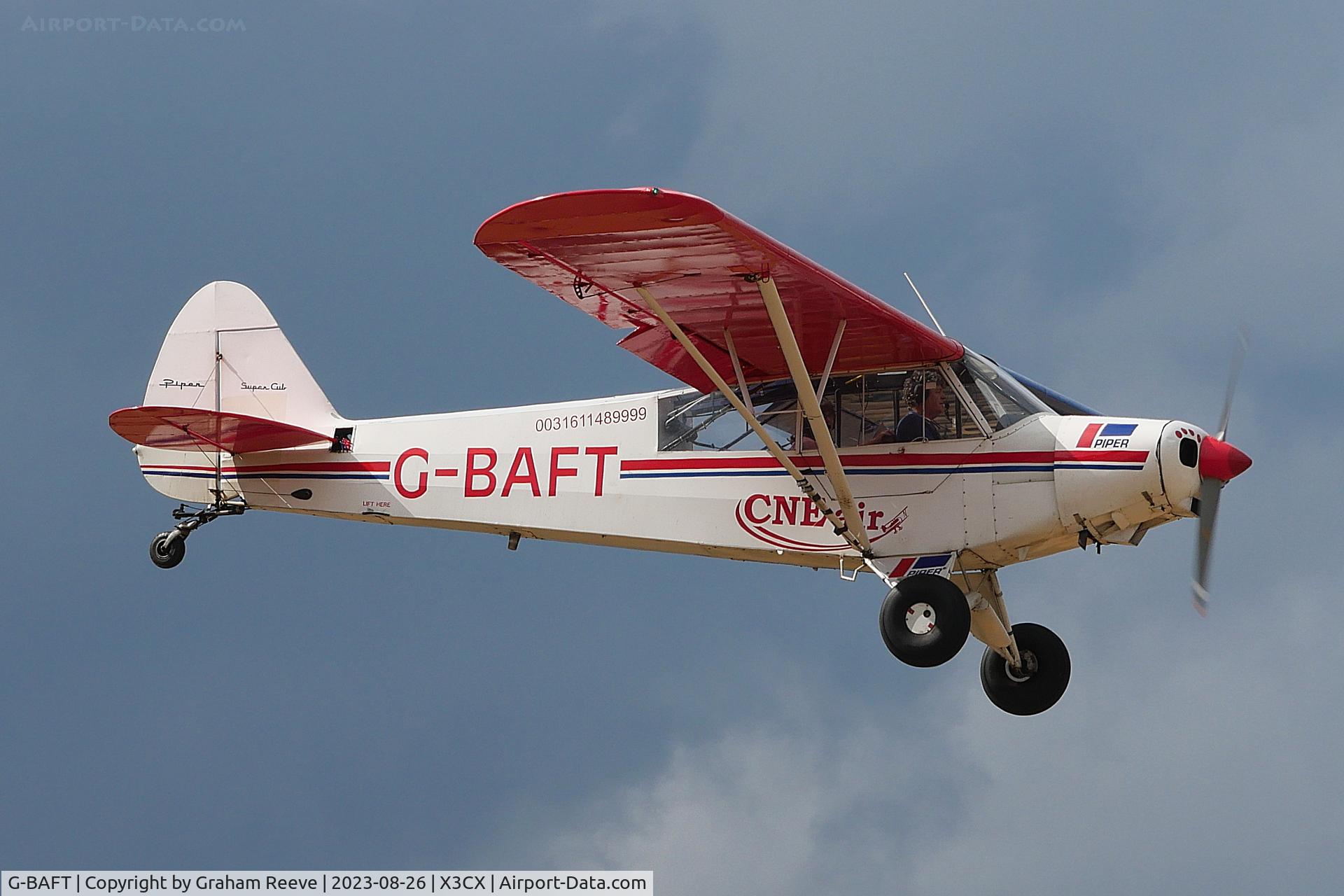 G-BAFT, 1957 Piper L-21B Super Cub (PA-18-135) C/N 18-5340, Landing at Northrepps.