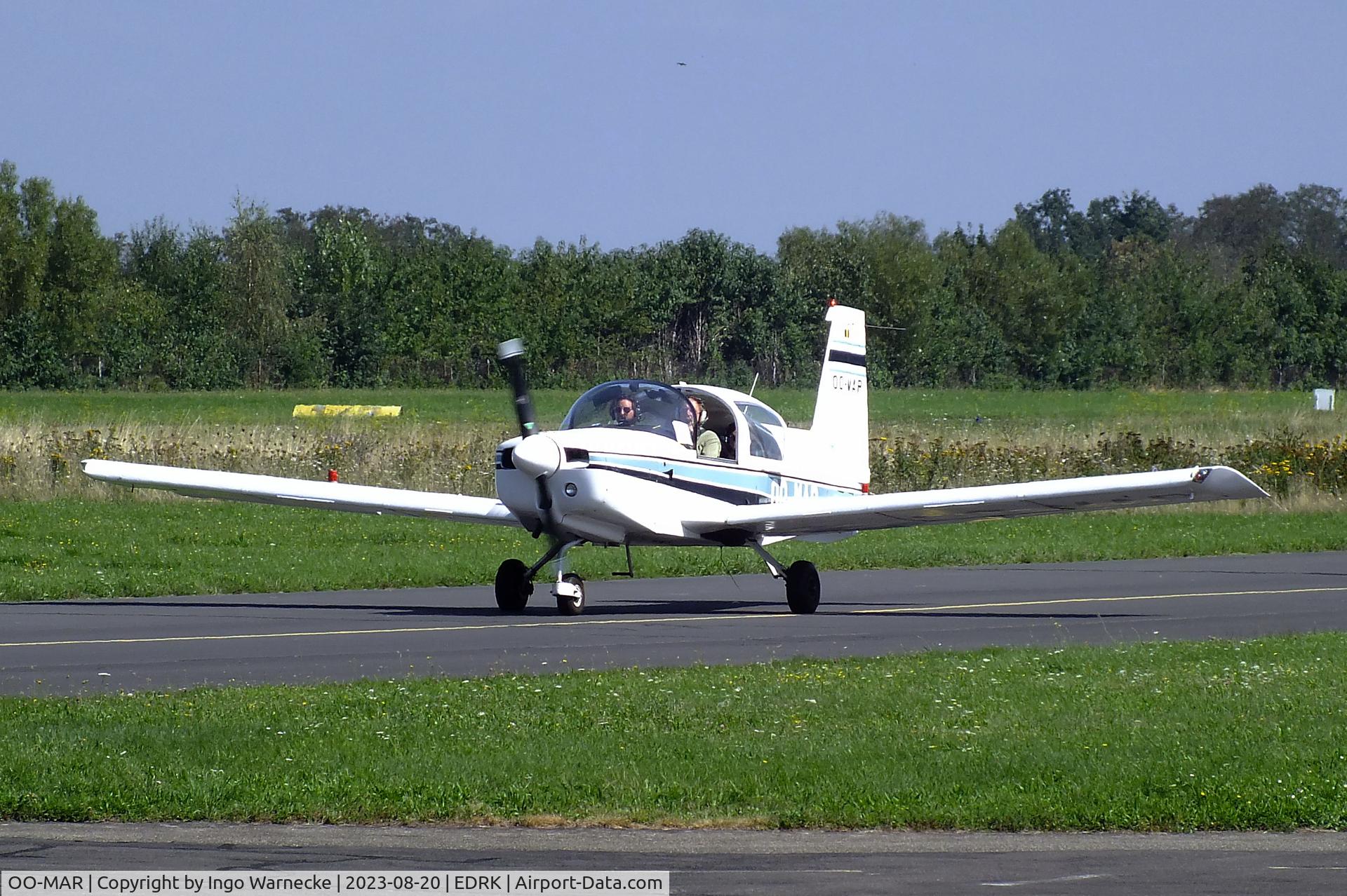 OO-MAR, 1973 Grumman American AA-5 Traveler C/N AA5-0424, Grumman American AA-5 Traveler at Koblenz-Winningen airfield