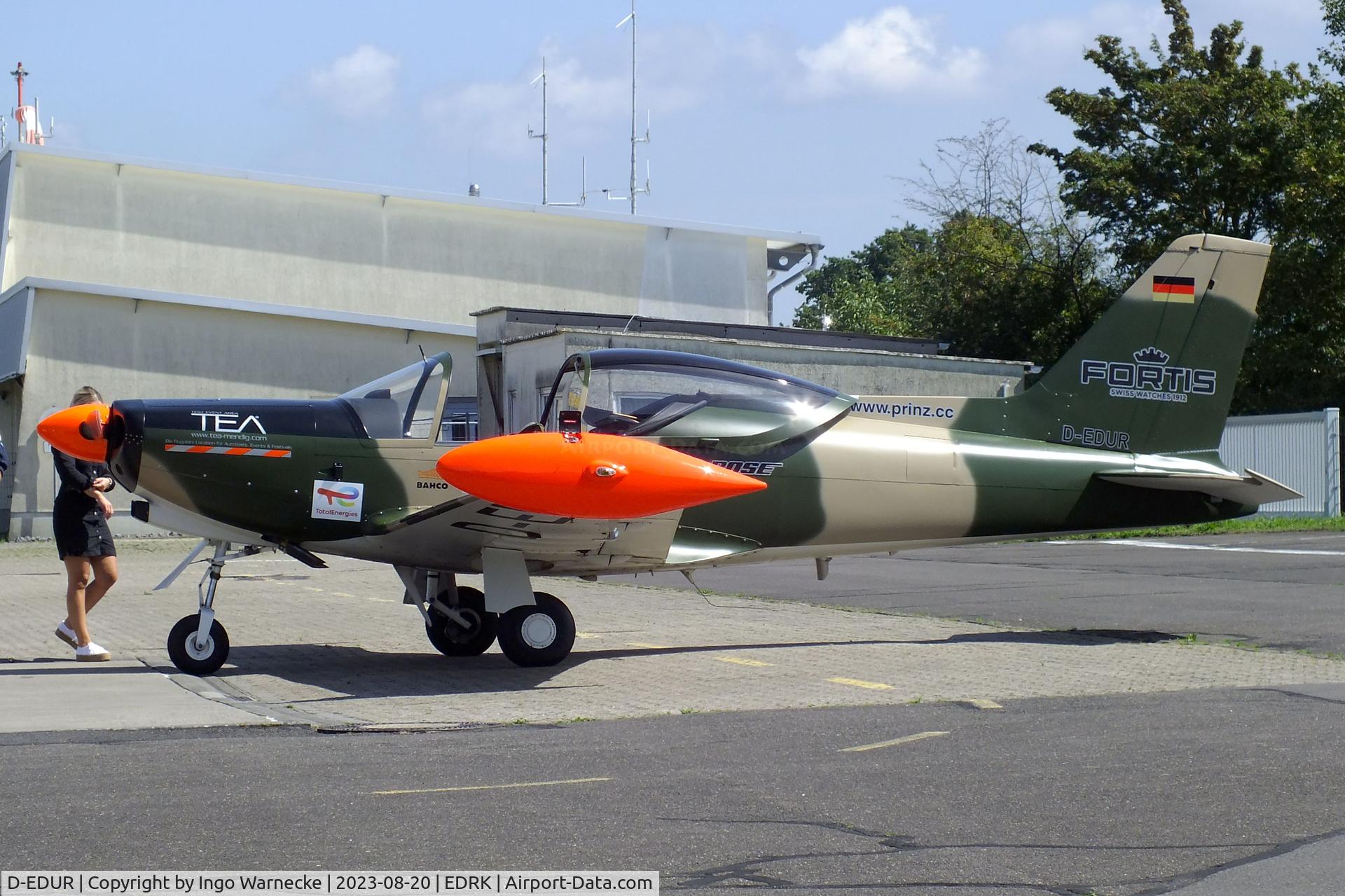 D-EDUR, 1980 SIAI-Marchetti SF-260 C/N 110, SIAI-Marchetti SF.260 of Team Niebergall at Koblenz-Winningen airfield