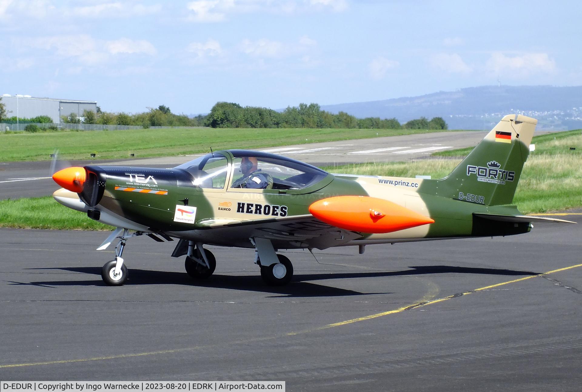 D-EDUR, 1980 SIAI-Marchetti SF-260 C/N 110, SIAI-Marchetti SF.260 of Team Niebergall at Koblenz-Winningen airfield