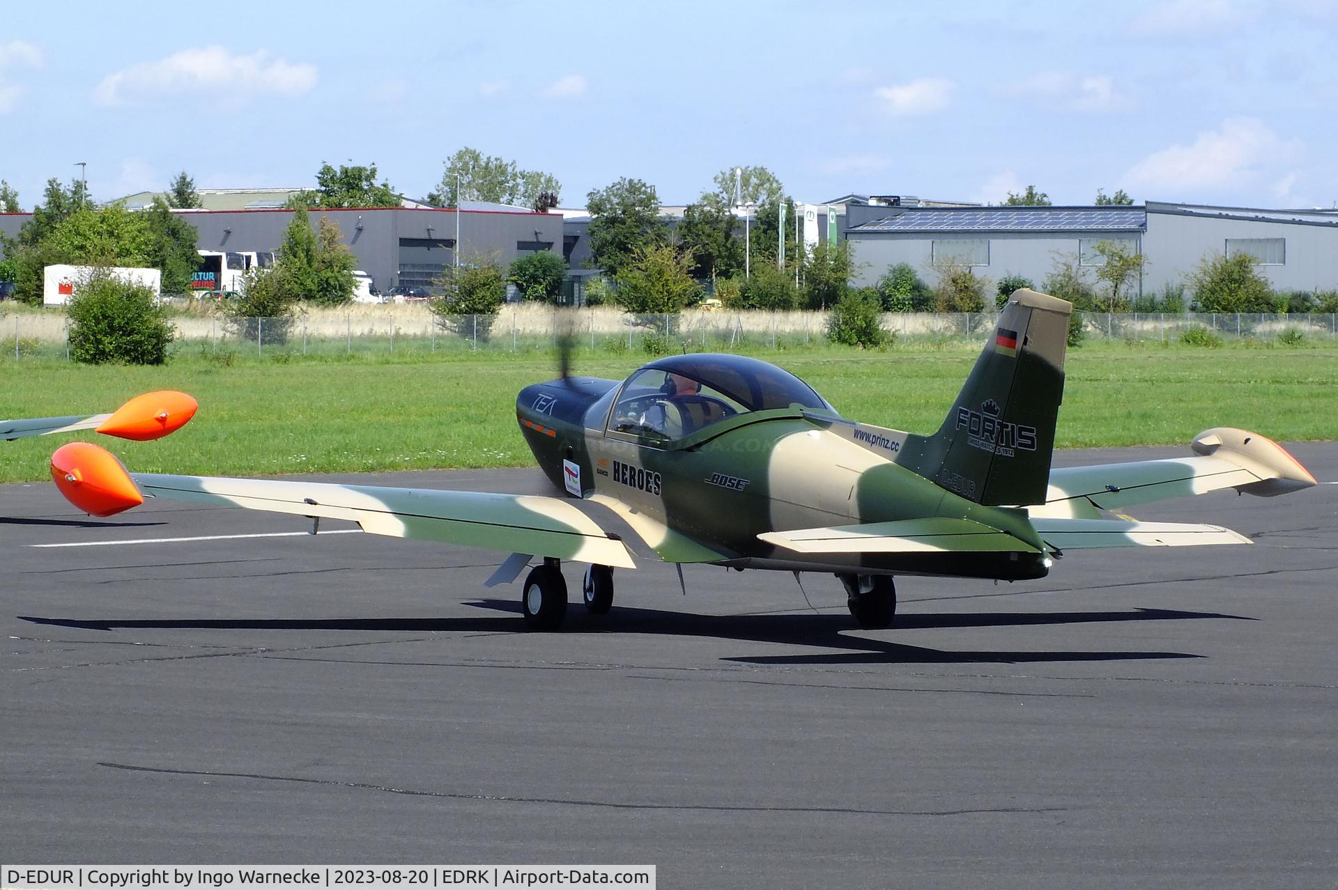 D-EDUR, 1980 SIAI-Marchetti SF-260 C/N 110, SIAI-Marchetti SF.260 of Team Niebergall at Koblenz-Winningen airfield