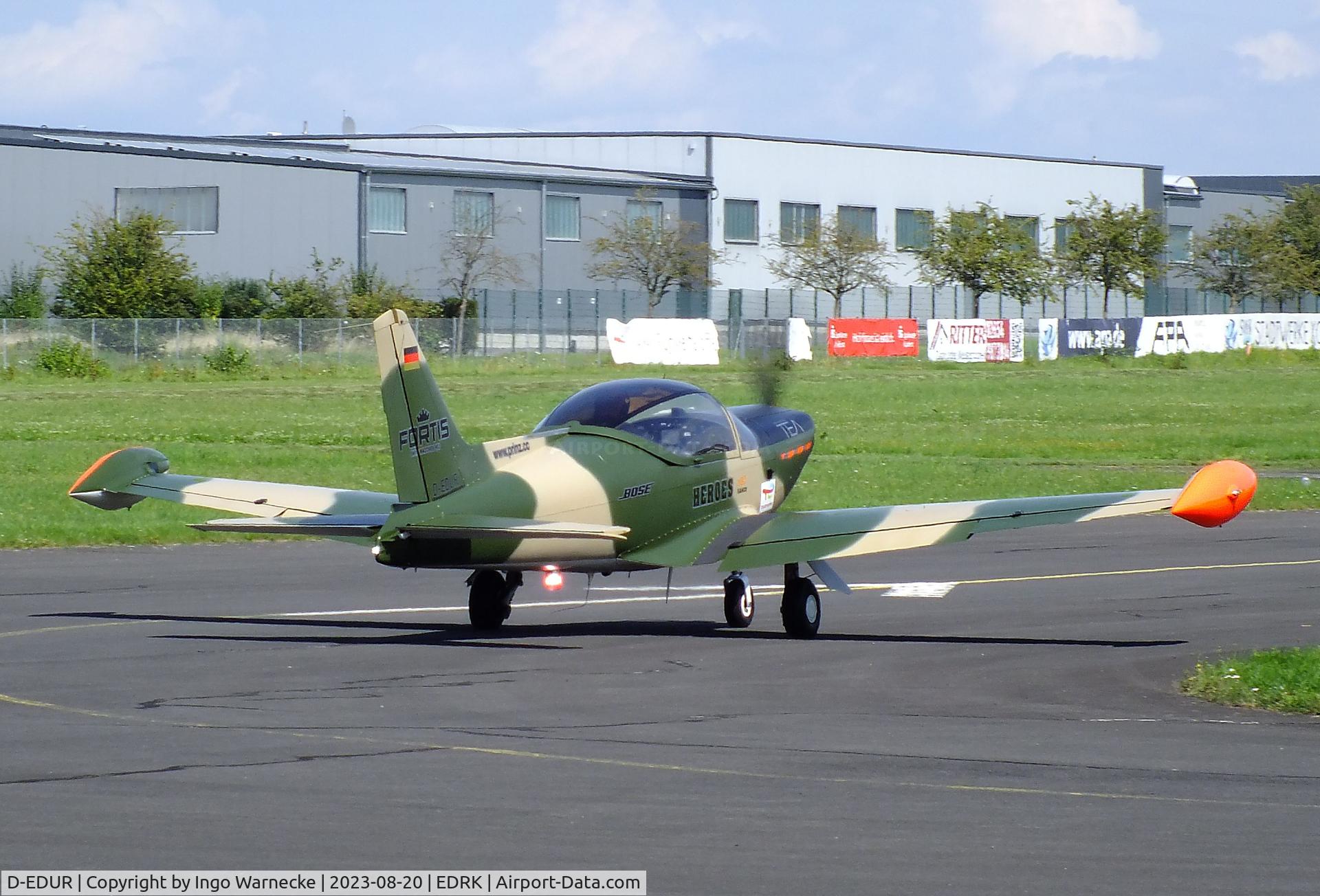 D-EDUR, 1980 SIAI-Marchetti SF-260 C/N 110, SIAI-Marchetti SF.260 of Team Niebergall at Koblenz-Winningen airfield