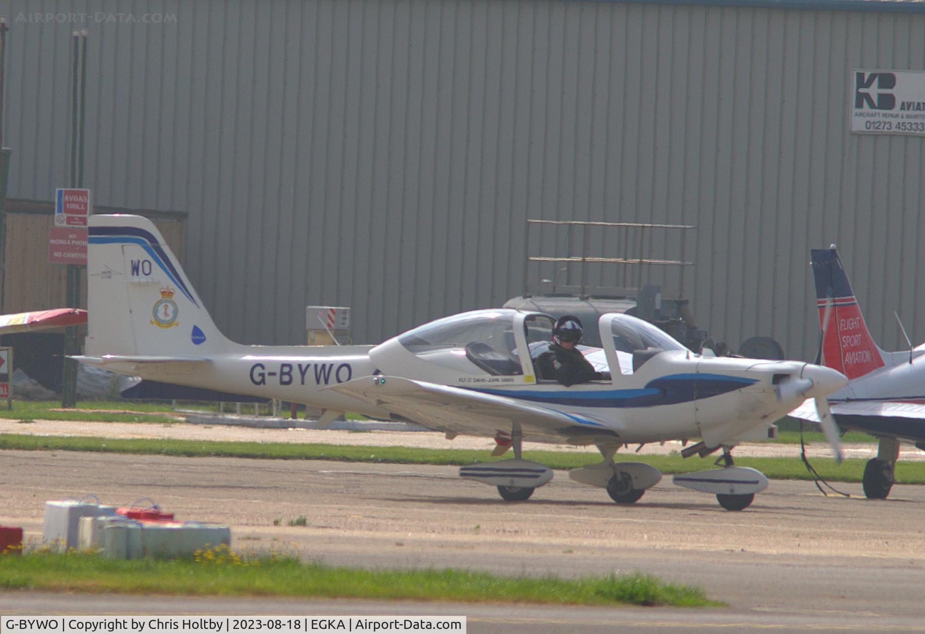 G-BYWO, 2000 Grob G-115E Tutor T1 C/N 82150/E, Visiting Grob Tutor at Shoreham Airport, E Sussex