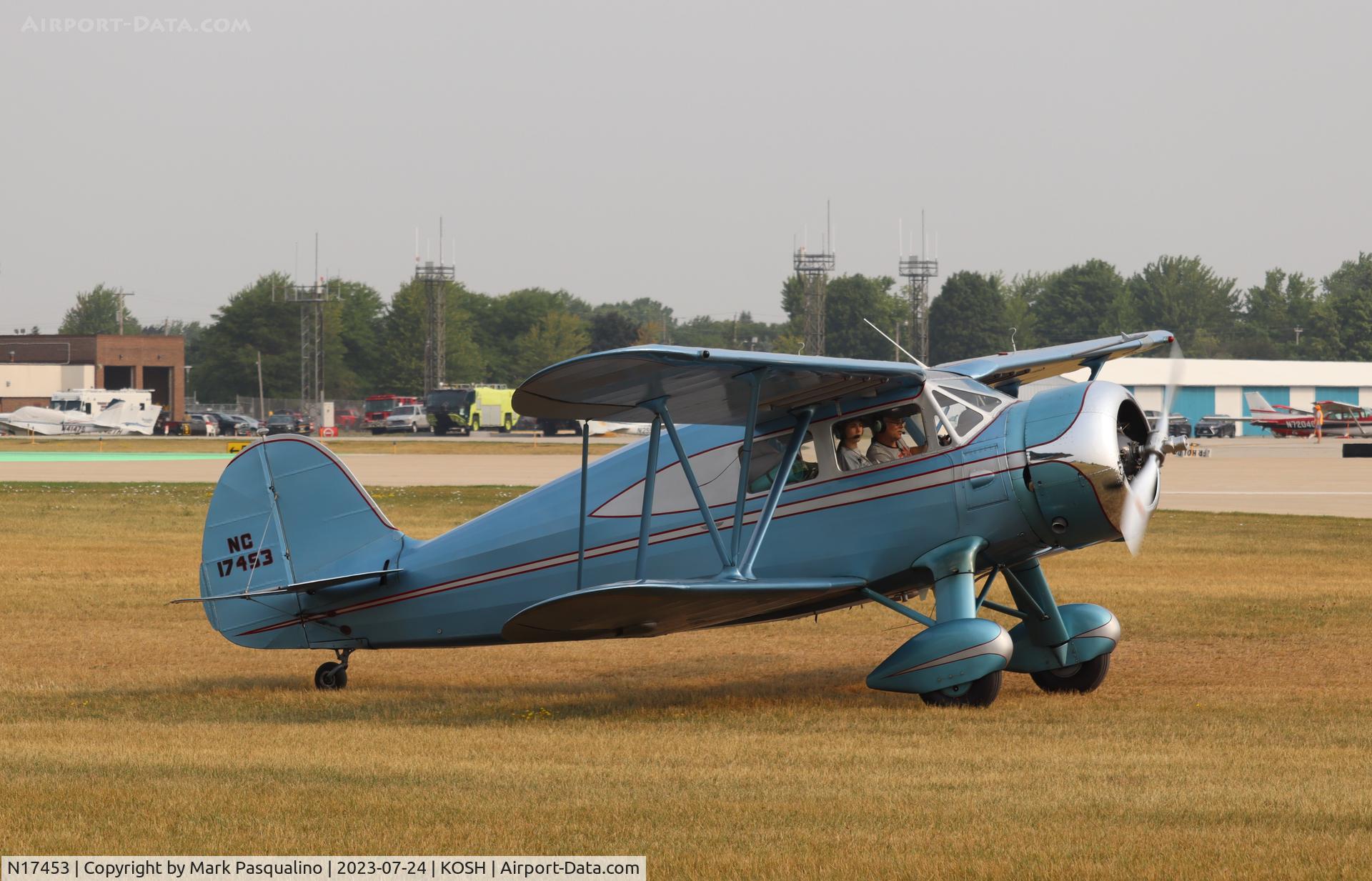N17453, 1937 Waco YKS-7 C/N 4554, Waco YKS-7
