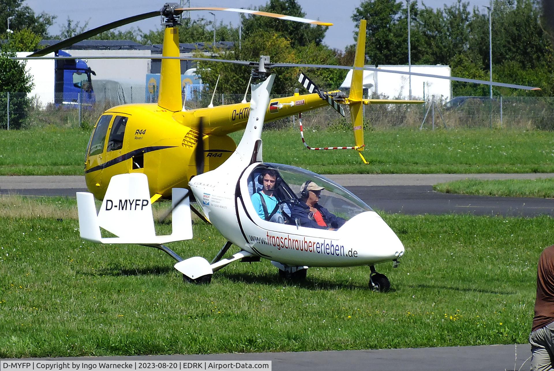 D-MYFP, AutoGyro Calidus C/N not foung D-Myfp, AutoGyro Calidus at Koblenz-Winningen airfield
