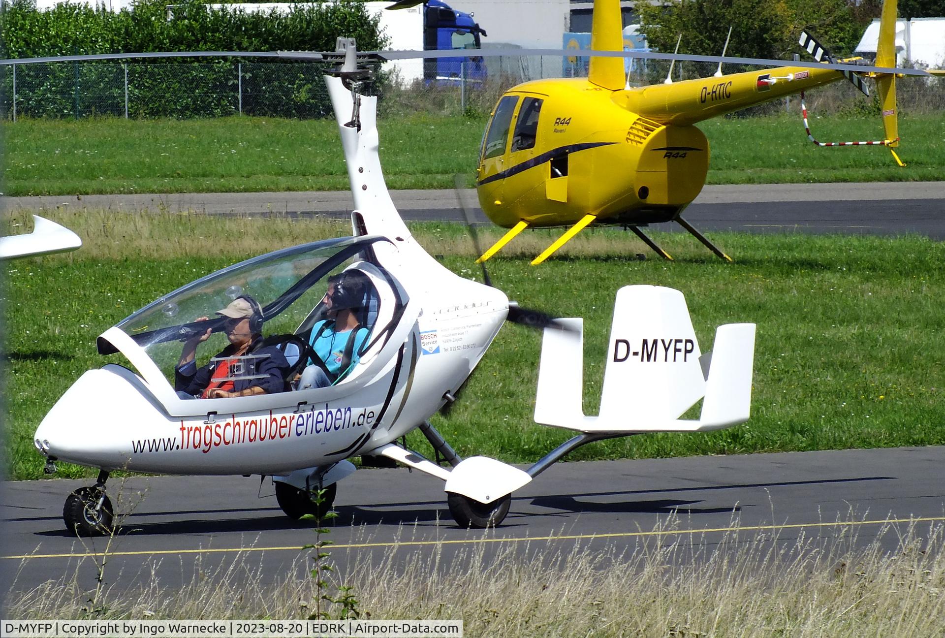 D-MYFP, AutoGyro Calidus C/N not foung D-Myfp, AutoGyro Calidus at Koblenz-Winningen airfield