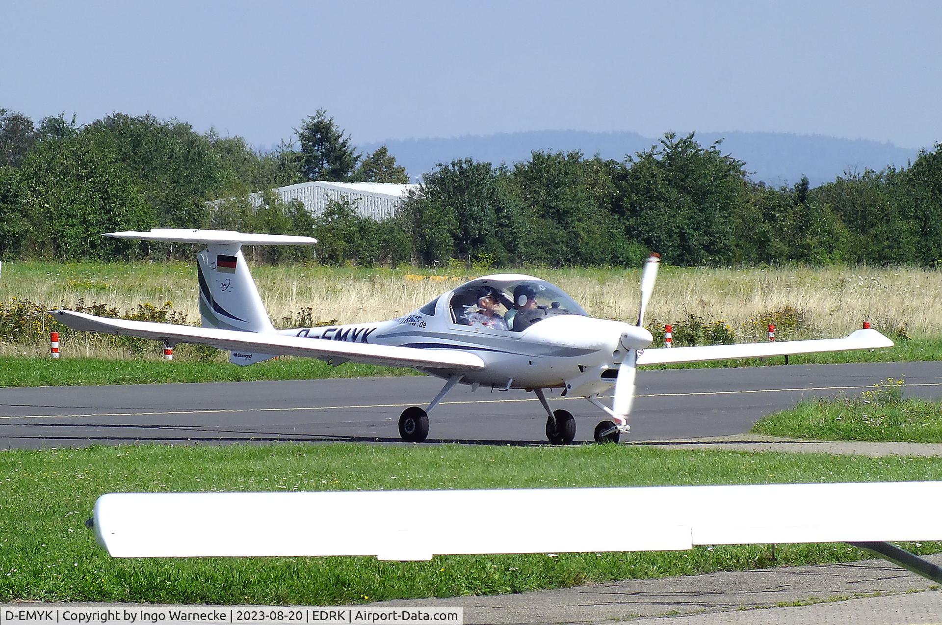 D-EMYK, Diamond DA-20 Katana C/N 20209, Diamond DA-20 Katana at Koblenz-Winningen airfield