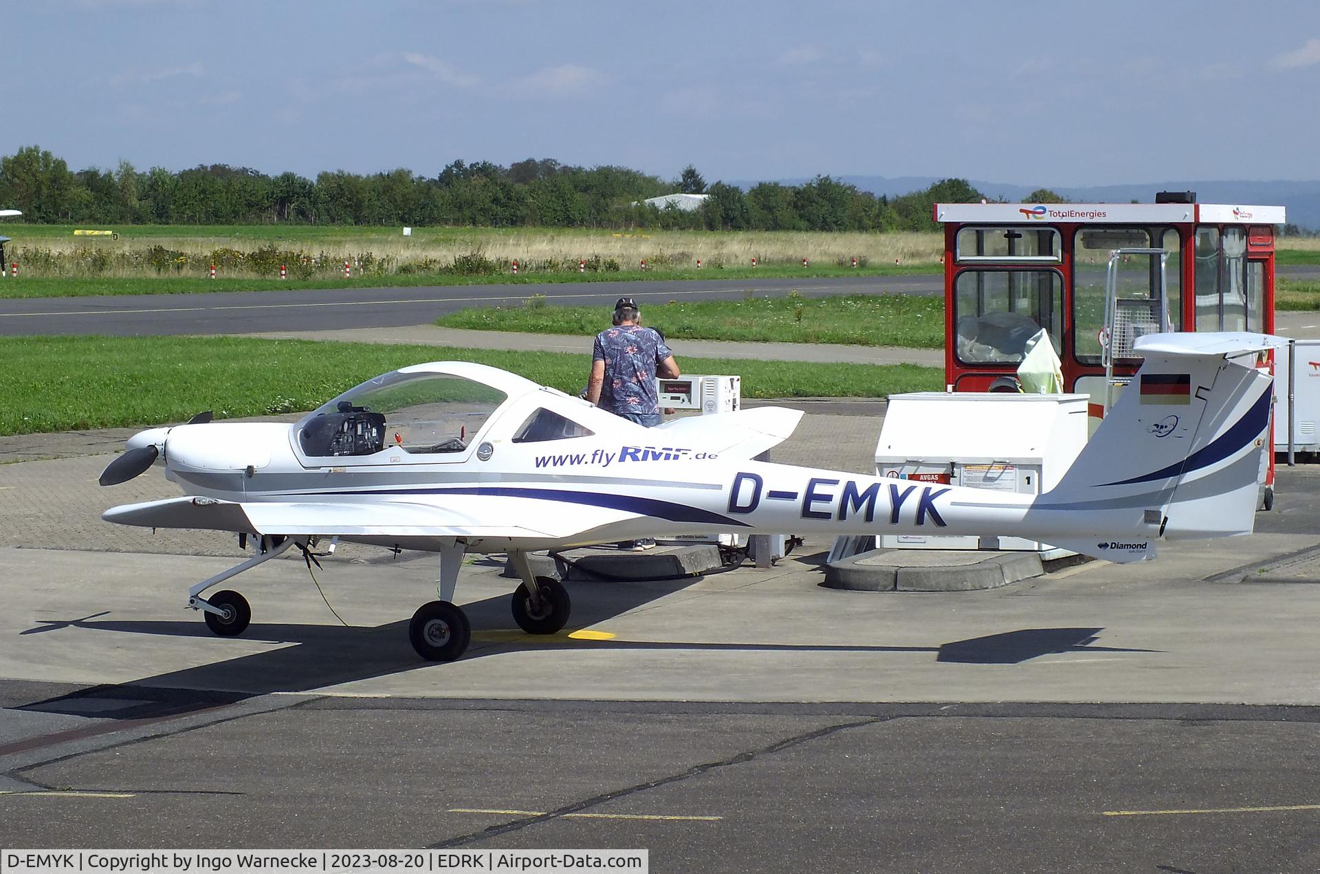 D-EMYK, Diamond DA-20 Katana C/N 20209, Diamond DA-20 Katana at Koblenz-Winningen airfield