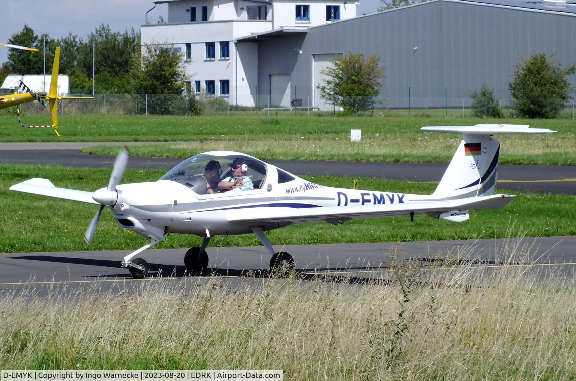 D-EMYK, Diamond DA-20 Katana C/N 20209, Diamond DA-20 Katana at Koblenz-Winningen airfield
