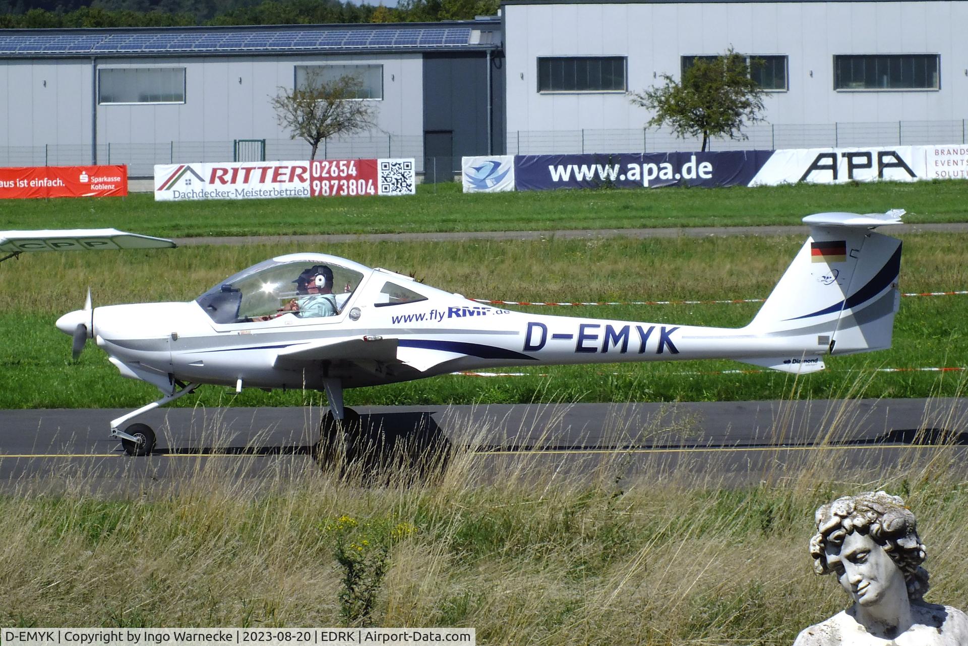 D-EMYK, Diamond DA-20 Katana C/N 20209, Diamond DA-20 Katana at Koblenz-Winningen airfield