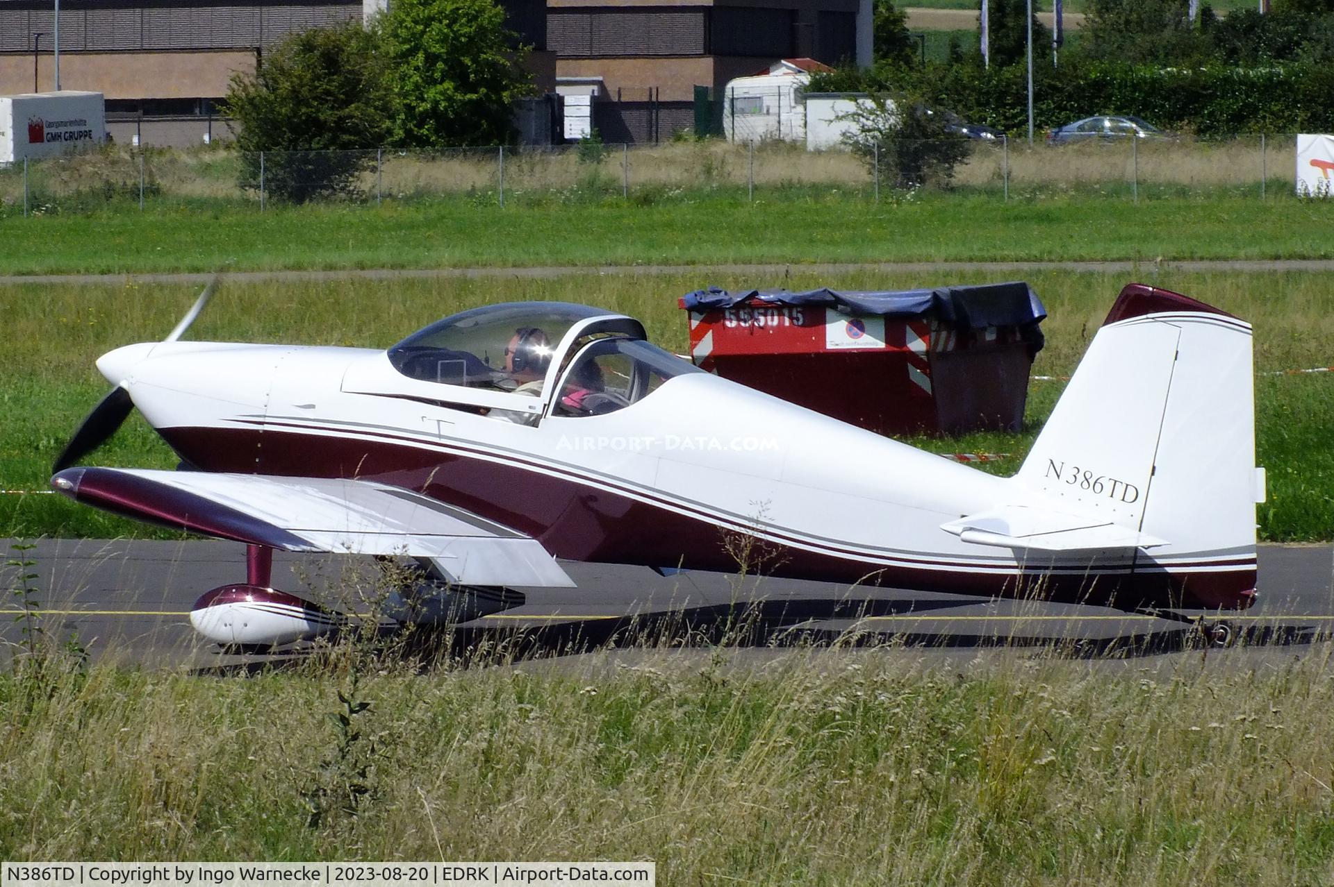 N386TD, Vans RV-7 C/N 72787, Vans RV-7 at Koblenz-Winningen airfield