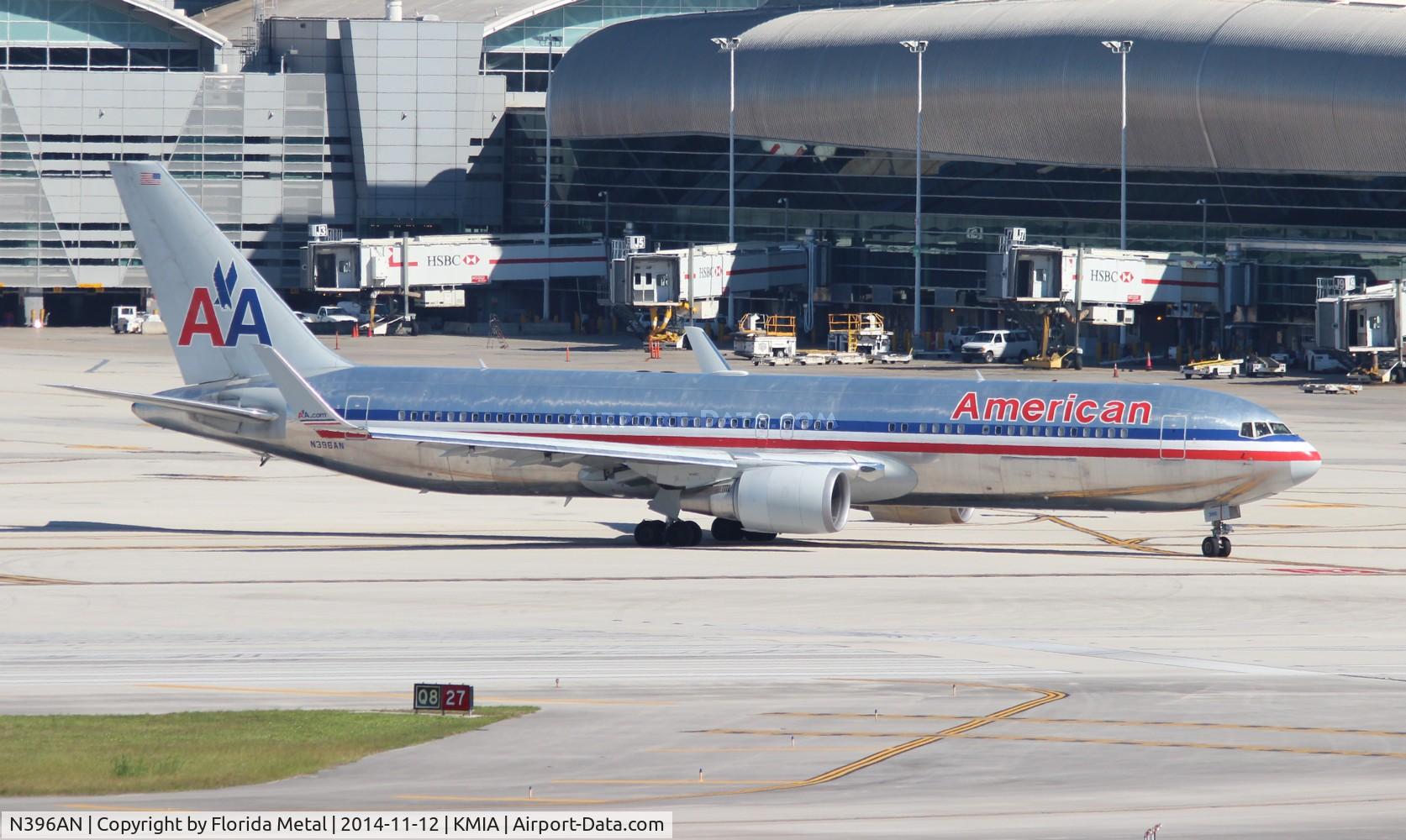 N396AN, 1999 Boeing 767-323/ER C/N 29603, AAL 763 oc zx MIA-LIM