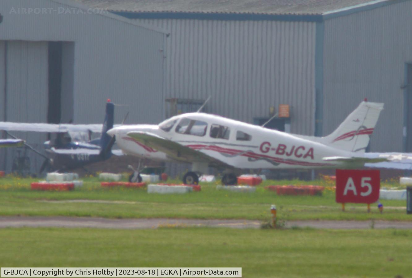 G-BJCA, 1979 Piper PA-28-161 Cherokee Warrior II C/N 28-7916473, Parked at Shoreham Airport E Sussex