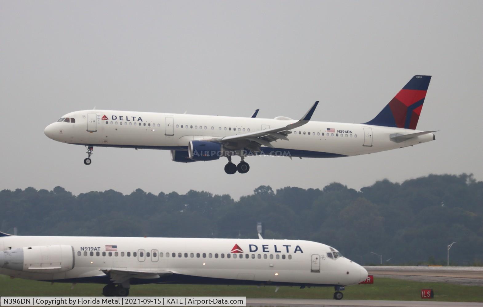 N396DN, 2019 Airbus A321-211 C/N 9128, DAL A321 zx DCA-ATL