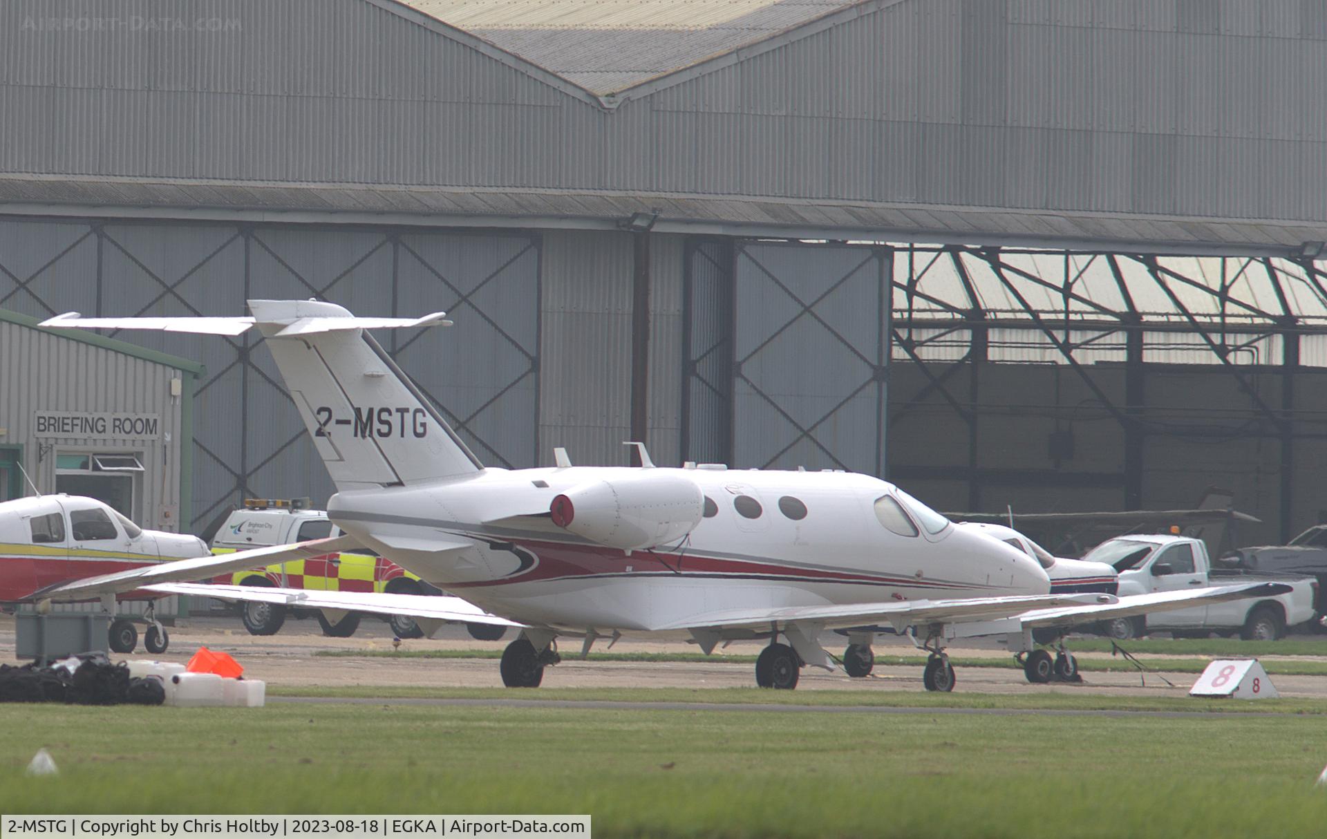 2-MSTG, 2009 Cessna 510 Citation Mustang Citation Mustang C/N 510-0295, Parked at Shoreham Airport, E Sussex