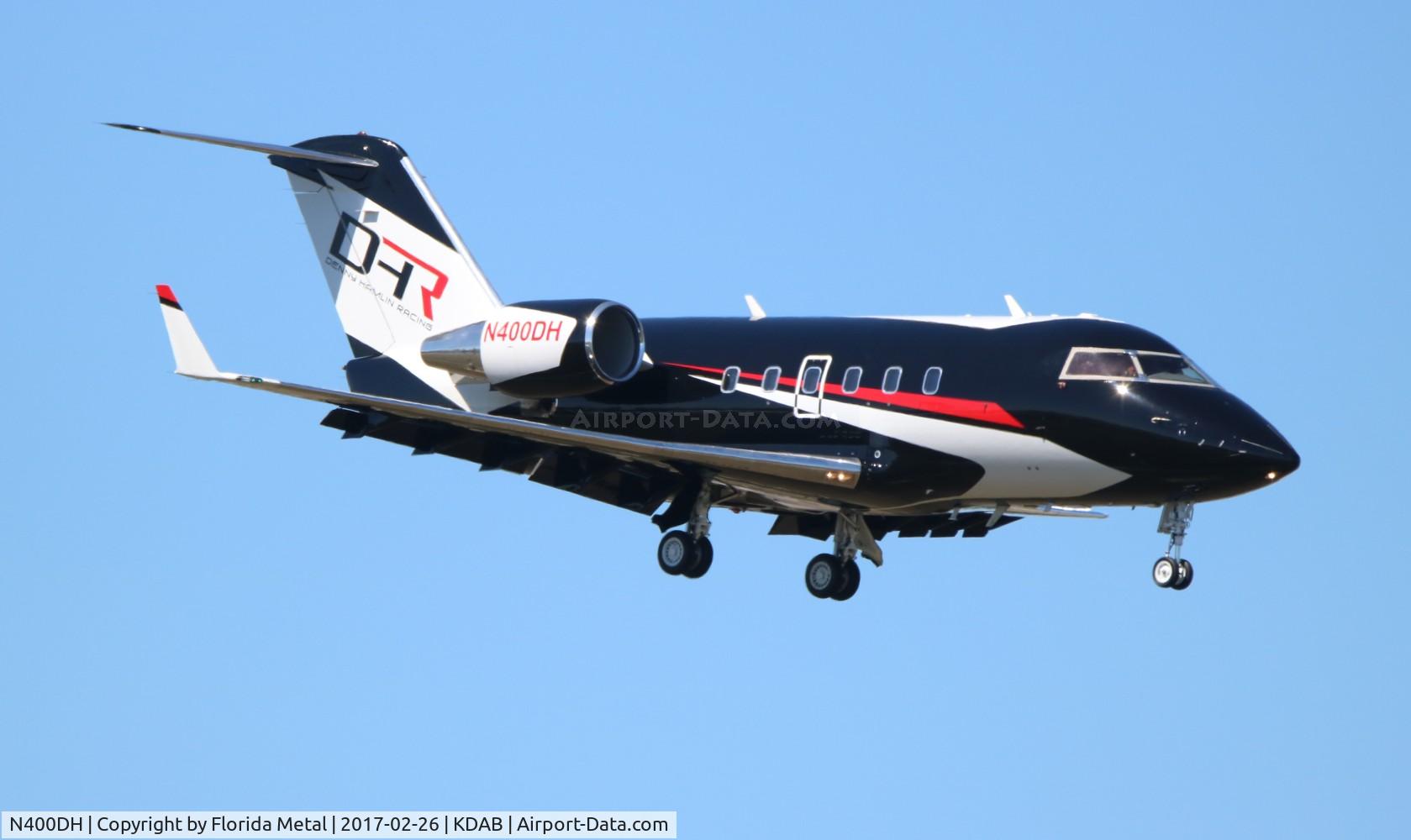 N400DH, 1989 Canadair 601-3A Challenger (CL-600-2B16) C/N 5036, NASCAR Denny Hamlin zx