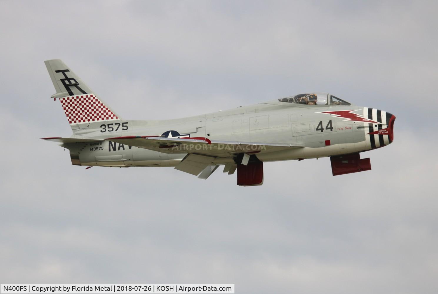 N400FS, 1958 North American AF-1E Fury C/N 244-83, OSH 2018 zx