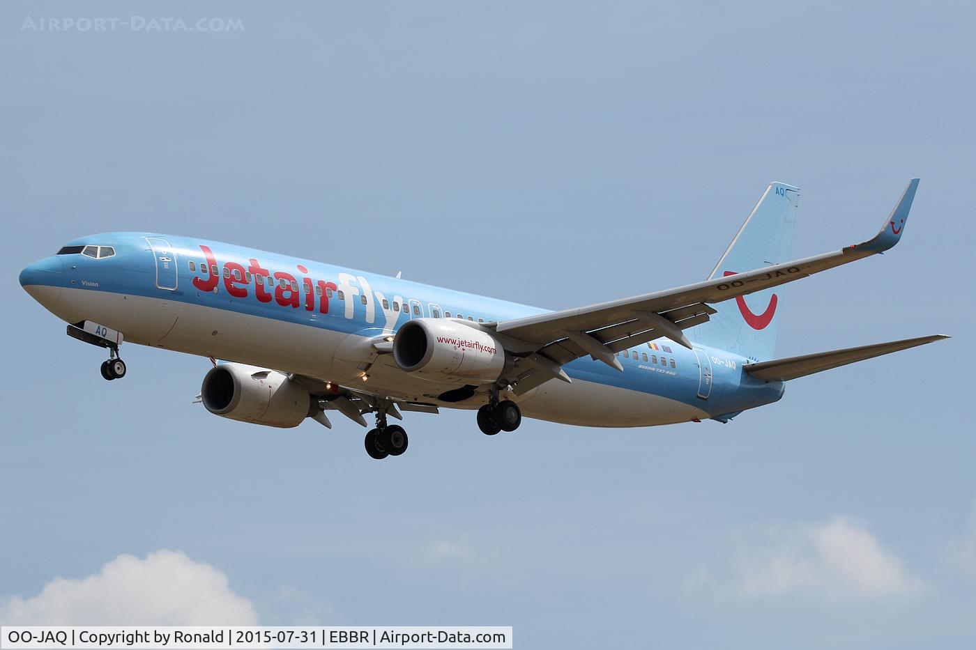 OO-JAQ, 2009 Boeing 737-8K5 C/N 35148, at bru