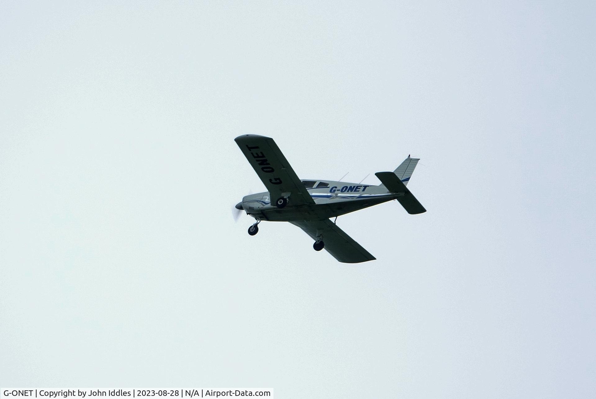 G-ONET, 1970 Piper PA-28-180 Cherokee C/N 28-5802, Spotted flying over Mark Moor in Somerset