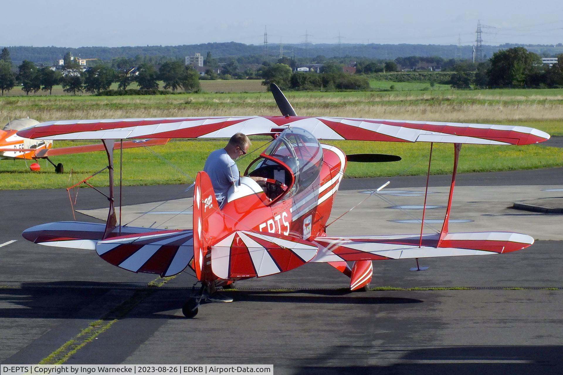 D-EPTS, Aviat Pitts S-2B Special C/N 5218, Aviat Pitts S-2B Special at Bonn-Hangelar airfield during the Grumman Fly-in 2023