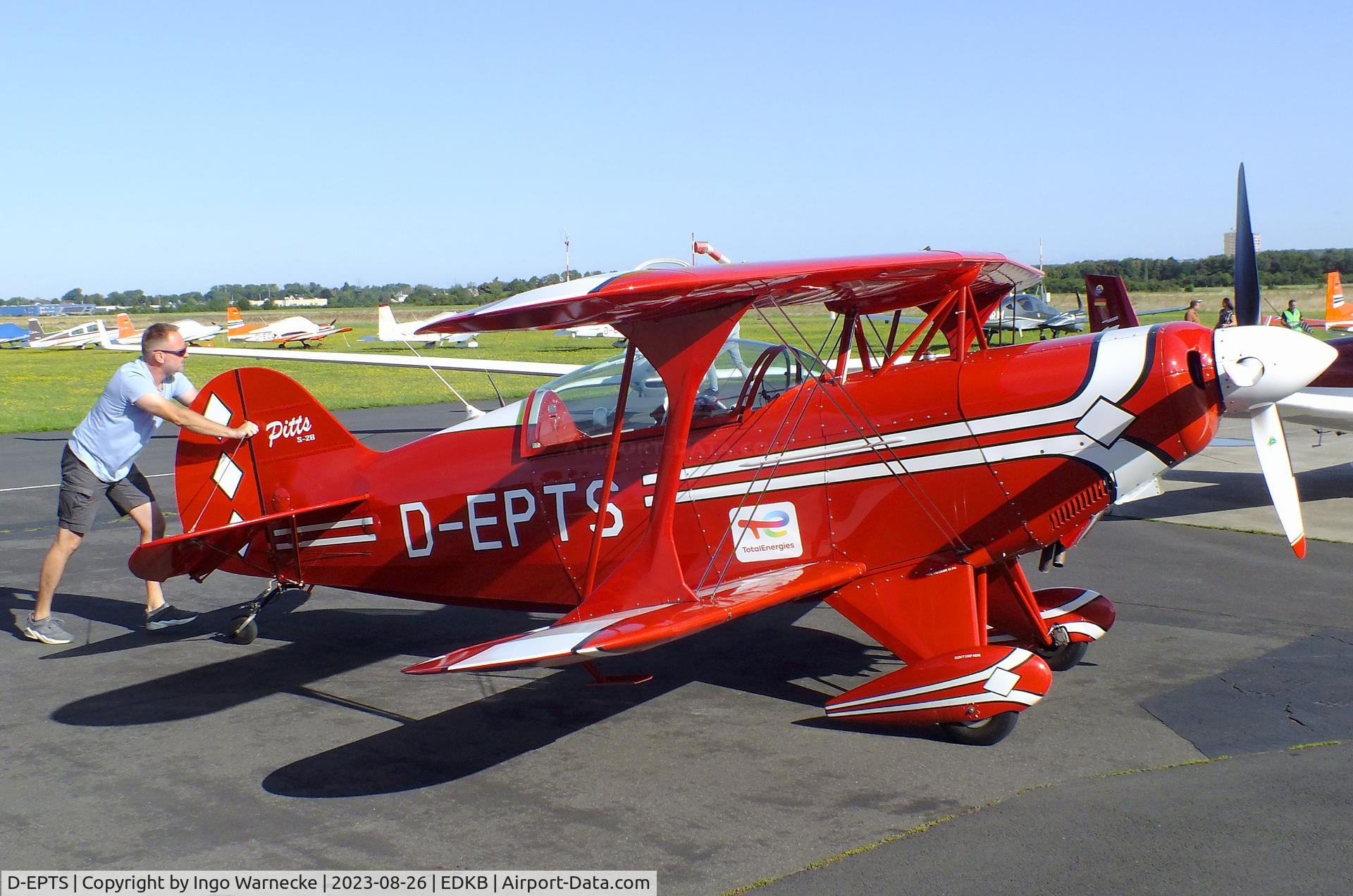 D-EPTS, Aviat Pitts S-2B Special C/N 5218, Aviat Pitts S-2B Special at Bonn-Hangelar airfield during the Grumman Fly-in 2023