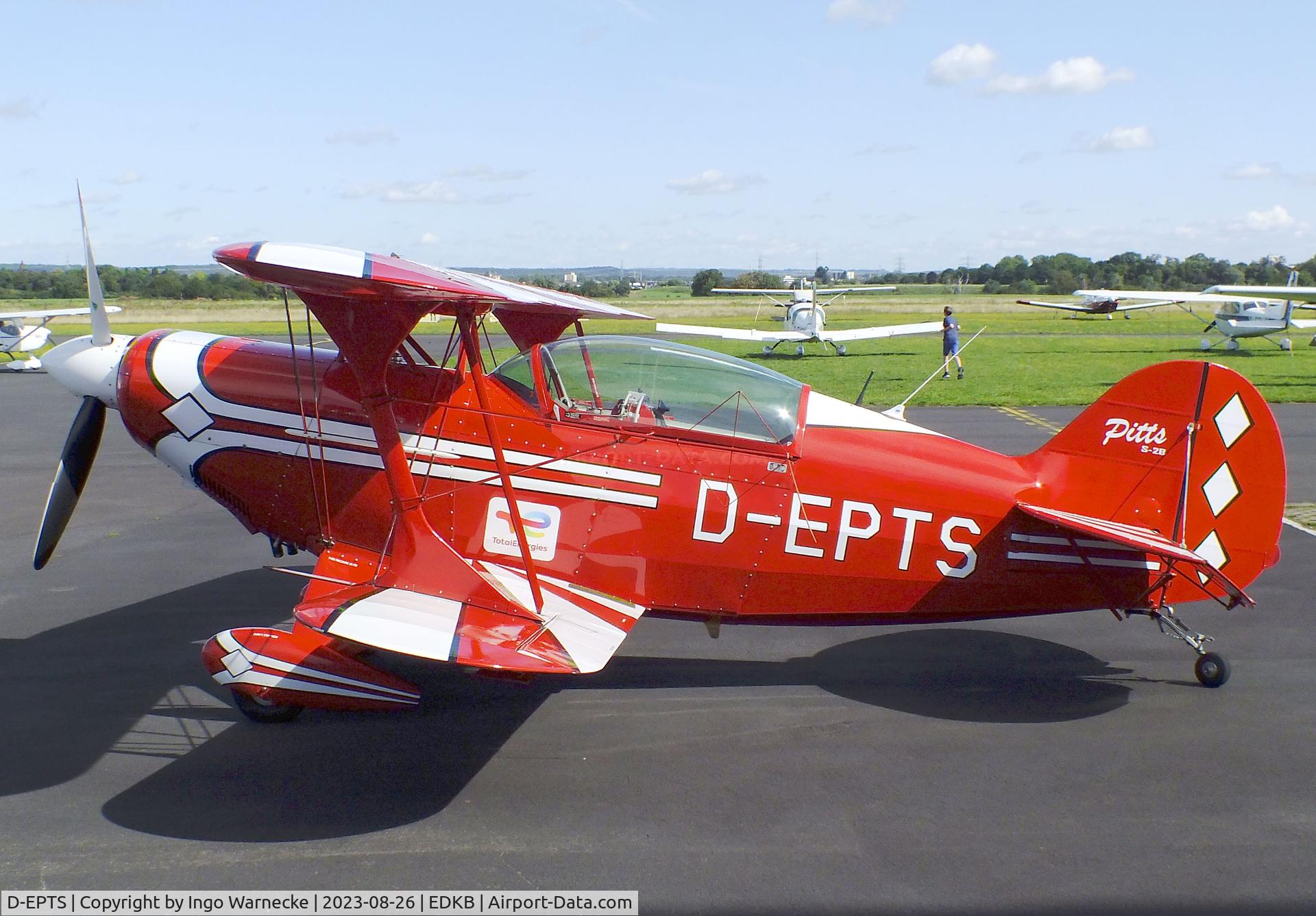 D-EPTS, Aviat Pitts S-2B Special C/N 5218, Aviat Pitts S-2B Special at Bonn-Hangelar airfield during the Grumman Fly-in 2023