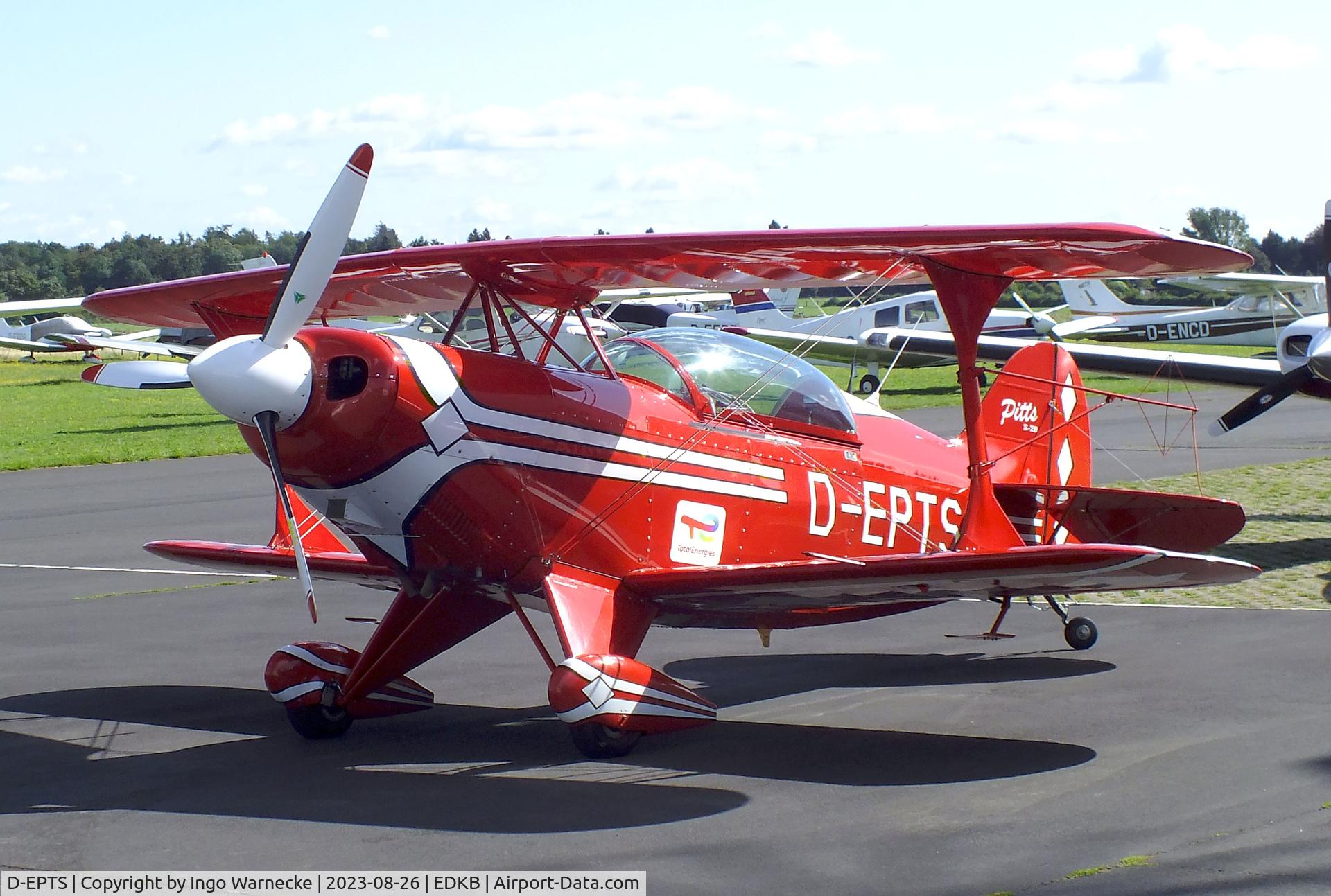 D-EPTS, Aviat Pitts S-2B Special C/N 5218, Aviat Pitts S-2B Special at Bonn-Hangelar airfield during the Grumman Fly-in 2023