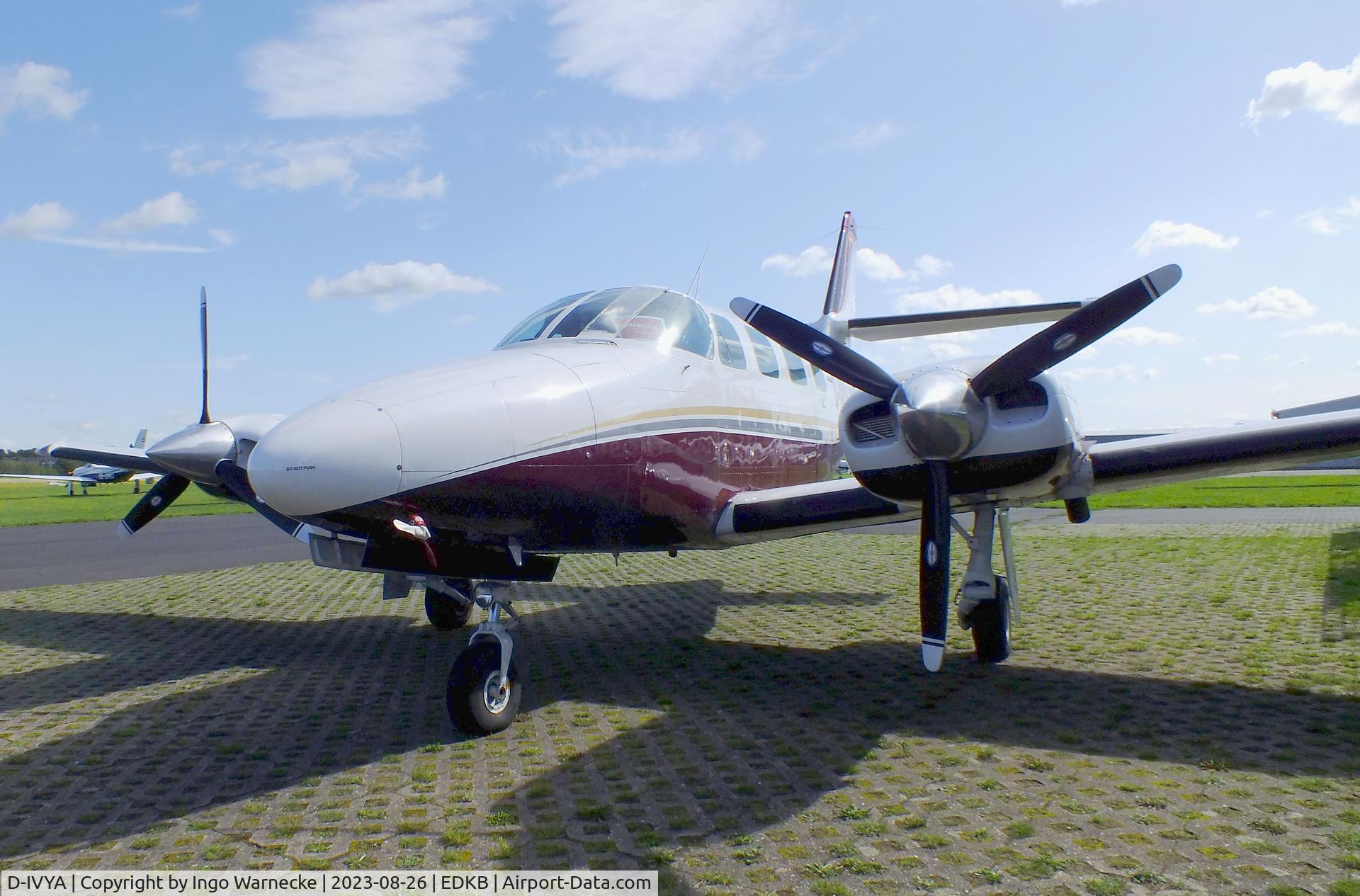 D-IVYA, 1982 Cessna T303 Crusader C/N T30300014, Cessna T303 Crusader at Bonn-Hangelar airfield during the Grumman Fly-in 2023