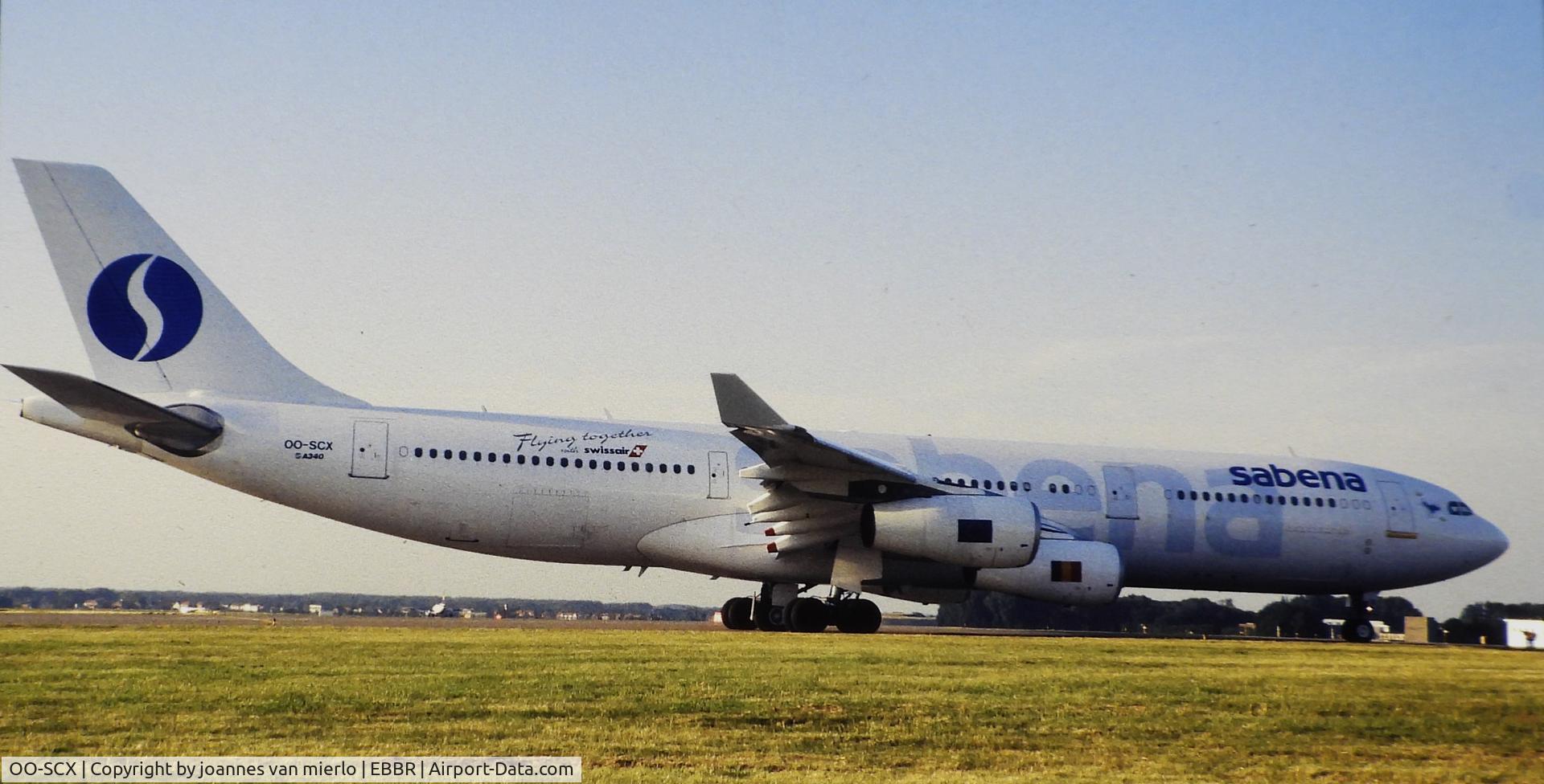 OO-SCX, 1993 Airbus A340-211 C/N 022, Slide scan