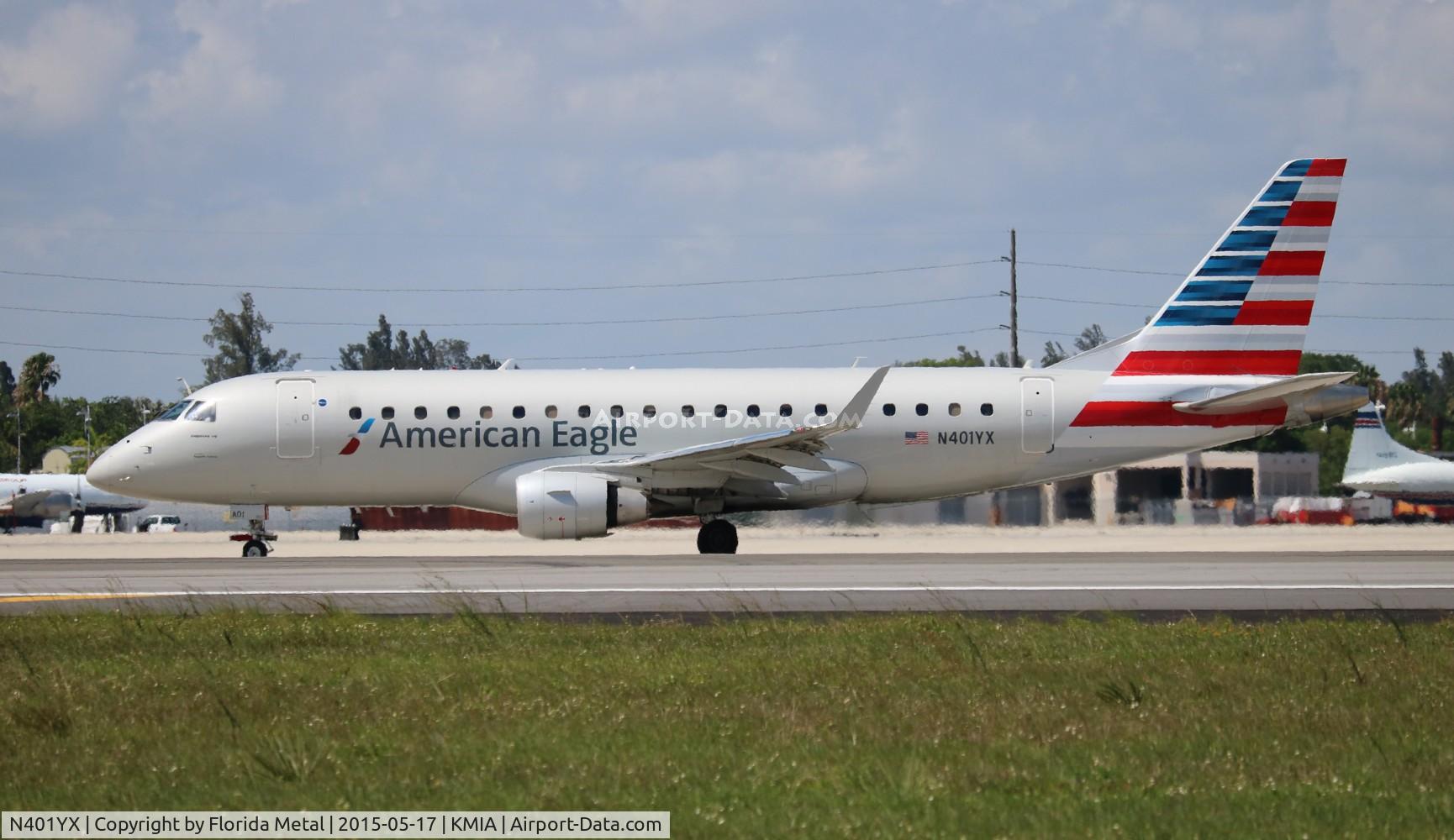 N401YX, 2013 Embraer 175LR (ERJ-170-200LR) C/N 17000363, ENY E175 zx MIA-AVL