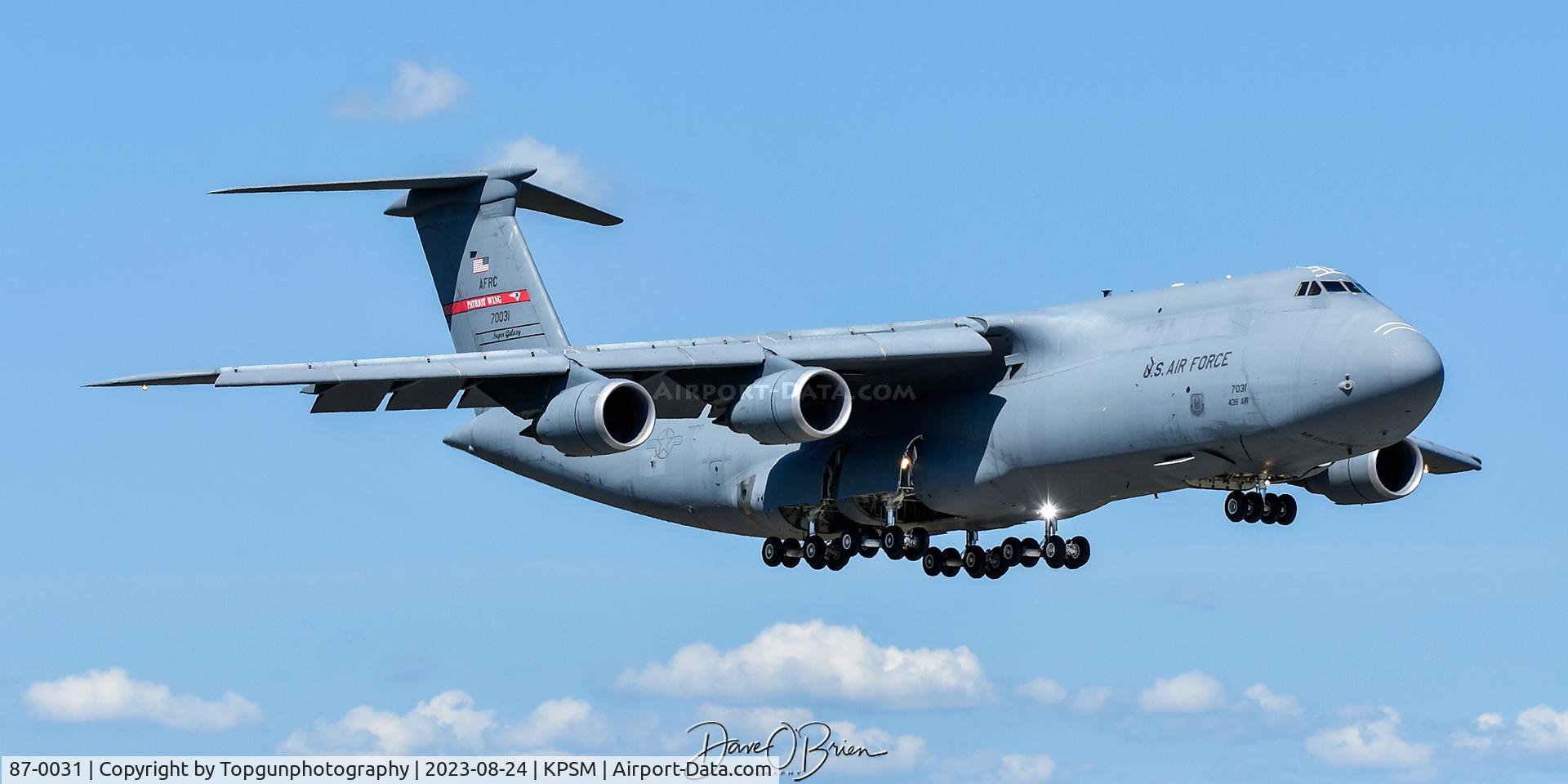 87-0031, 1987 Lockheed C-5B Galaxy C/N 500-0117, RODD03 working RW16