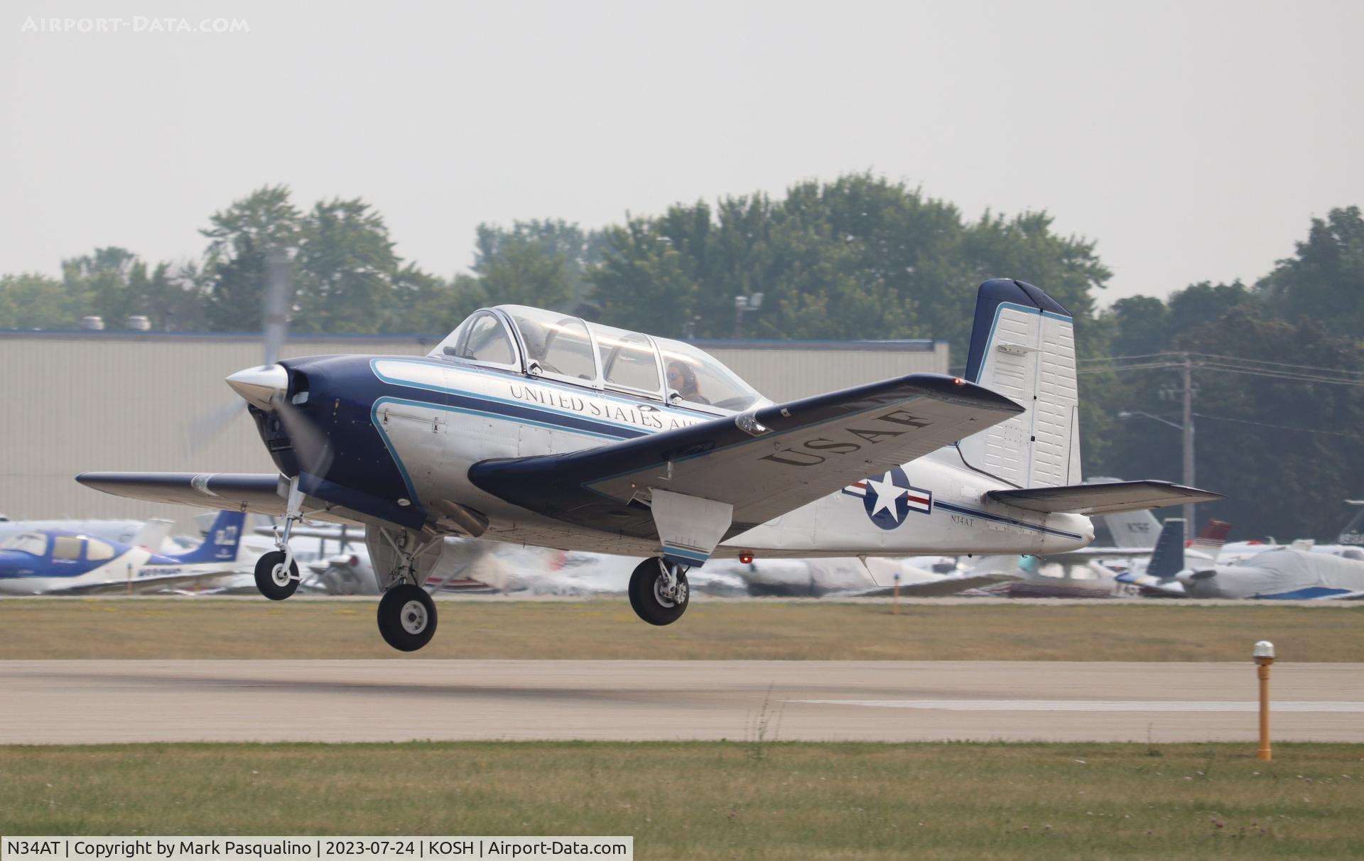N34AT, 1957 Beech T-34A (A45) Mentor Mentor C/N G-139, Beech T-34A