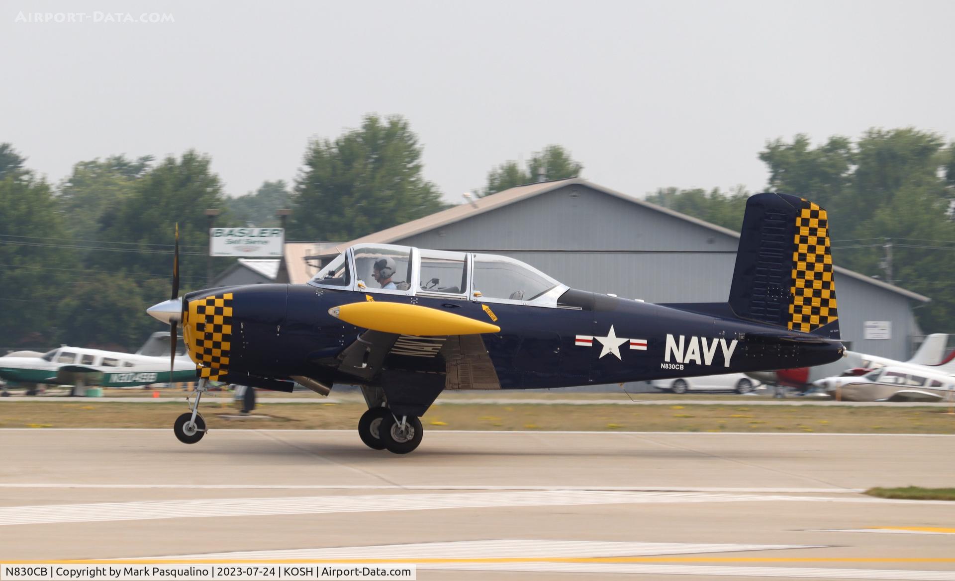 N830CB, 1957 Beech D-45 Mentor C/N BG-369, Beech T-34B
