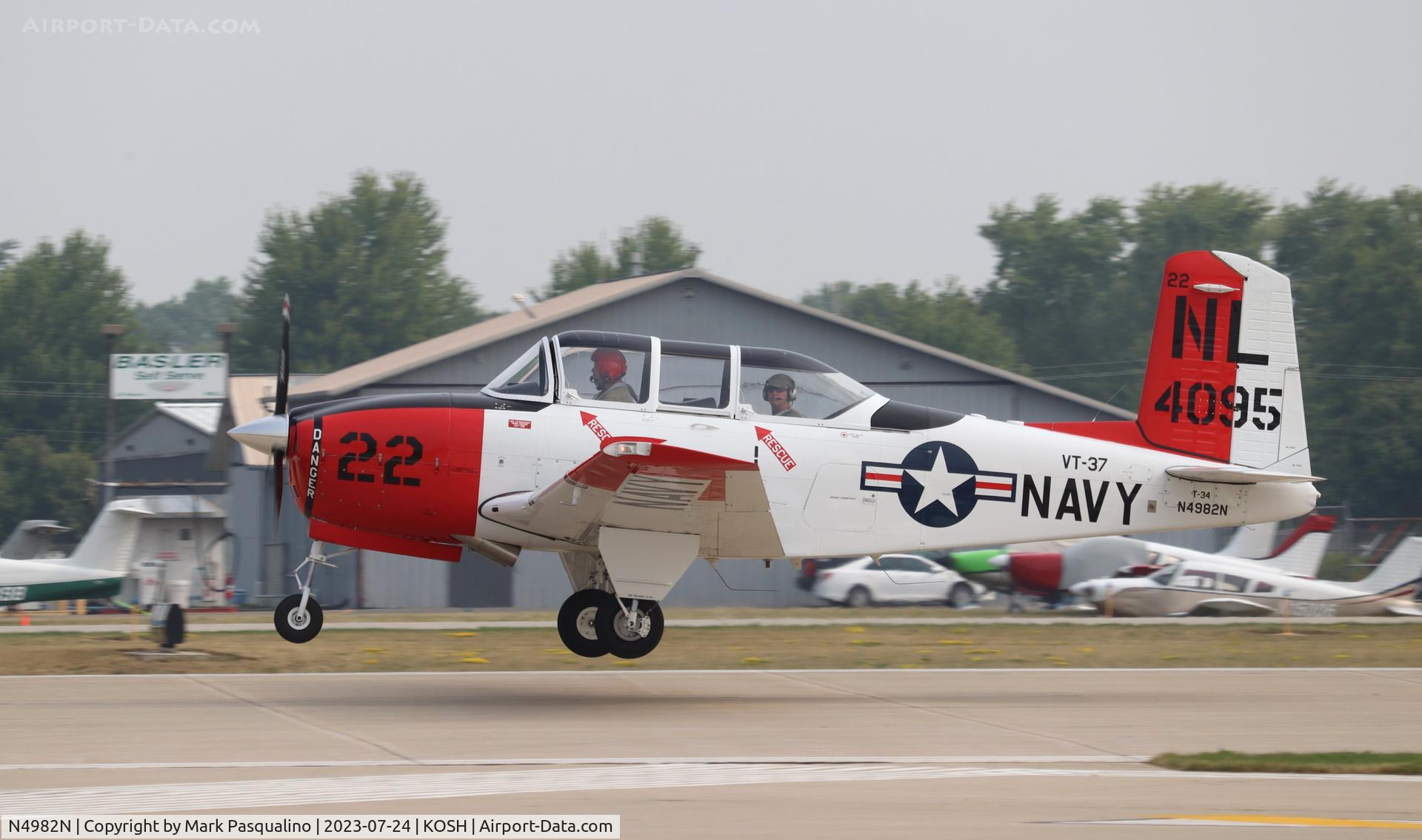 N4982N, Beech (CCF) T-34A (A45) Mentor C/N CCF34-64, Beech T-34A