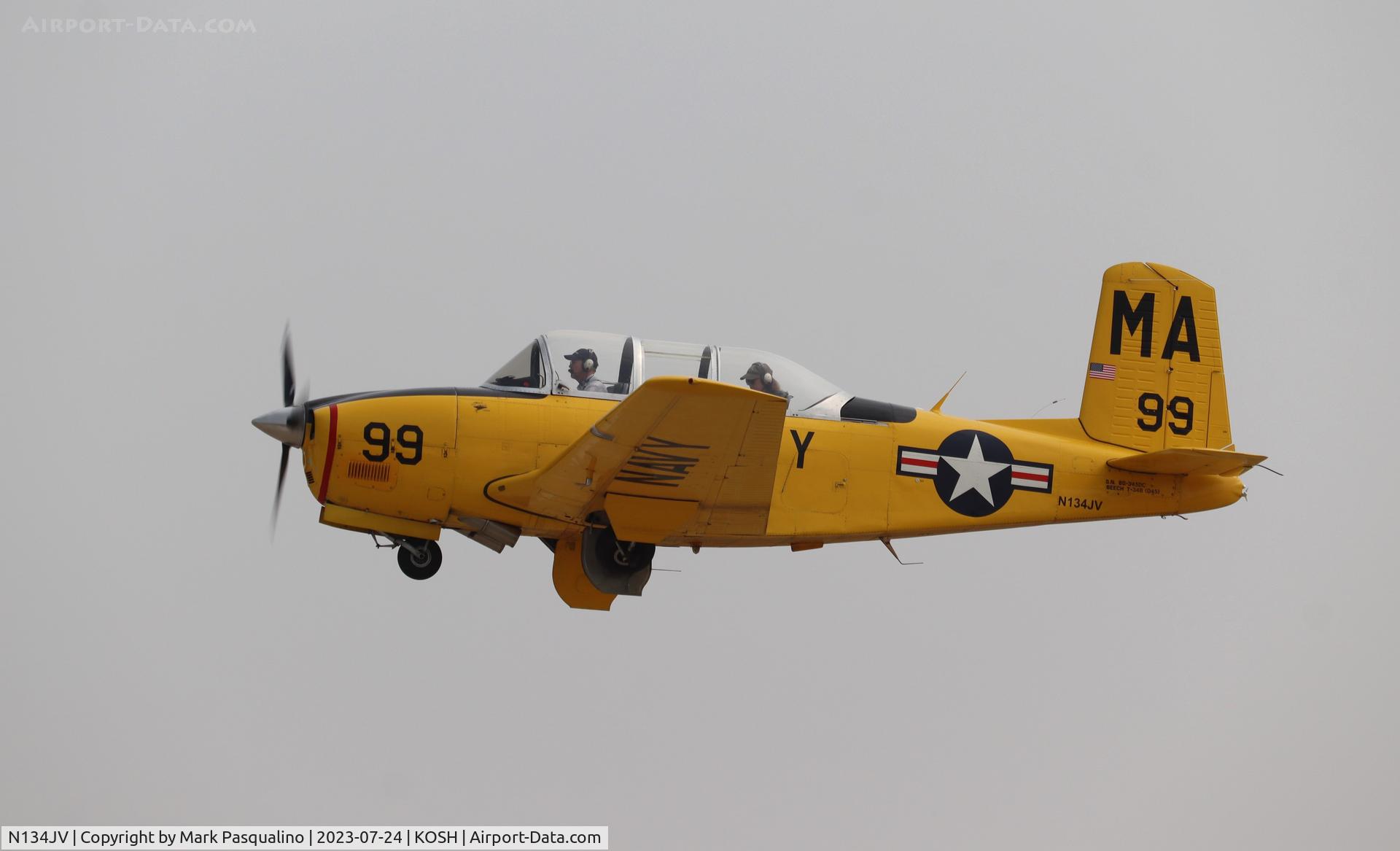 N134JV, 1957 Beech D-45 Mentor C/N BG-345DC, Beech T-34B