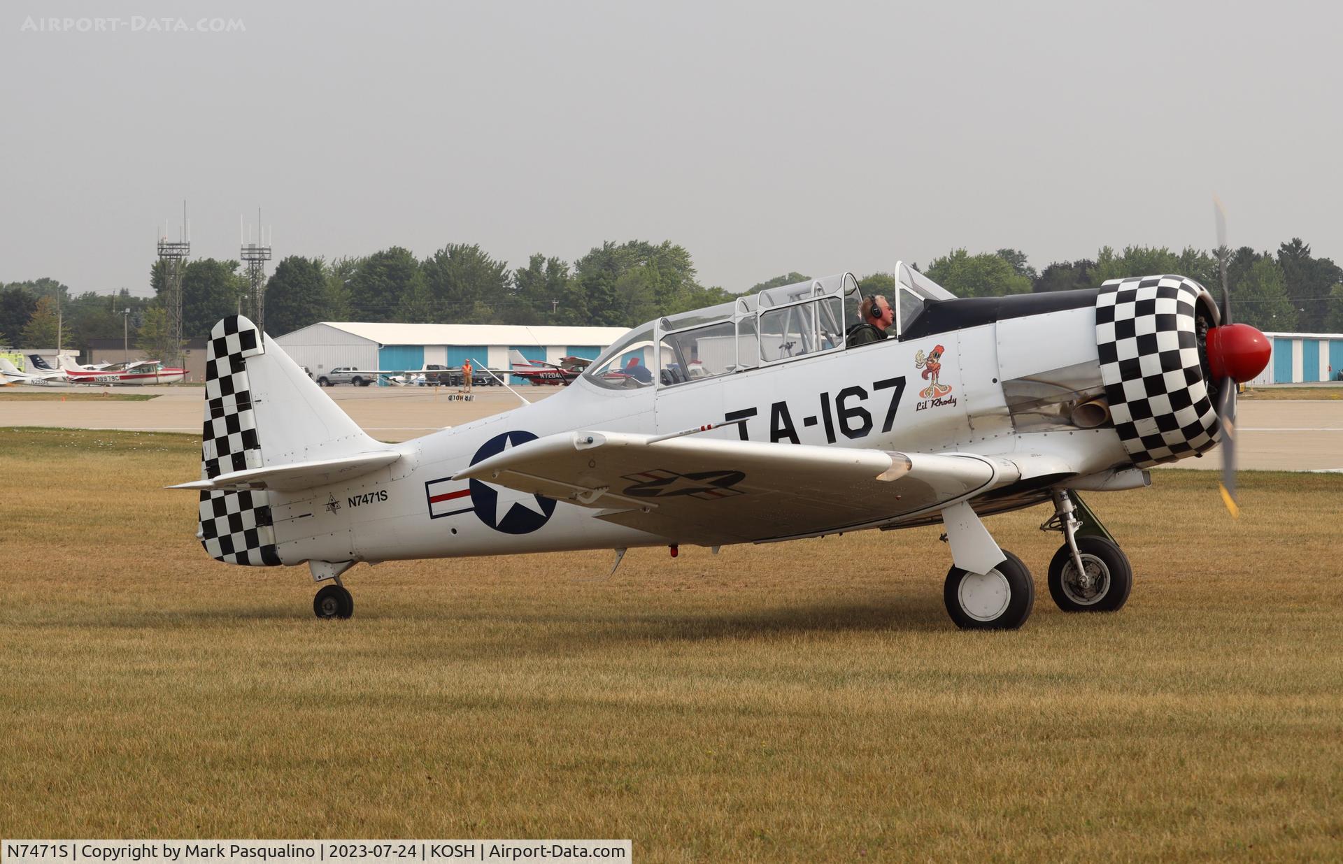 N7471S, 1943 North American AT-6C C/N 88-14167, North American AT-6C