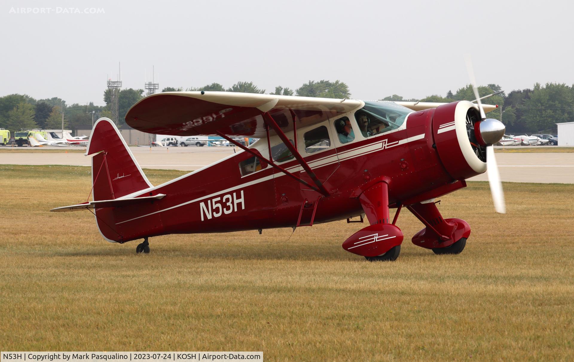 N53H, 1947 Howard Aircraft DGA-15P C/N 873, Howard DGA-15P