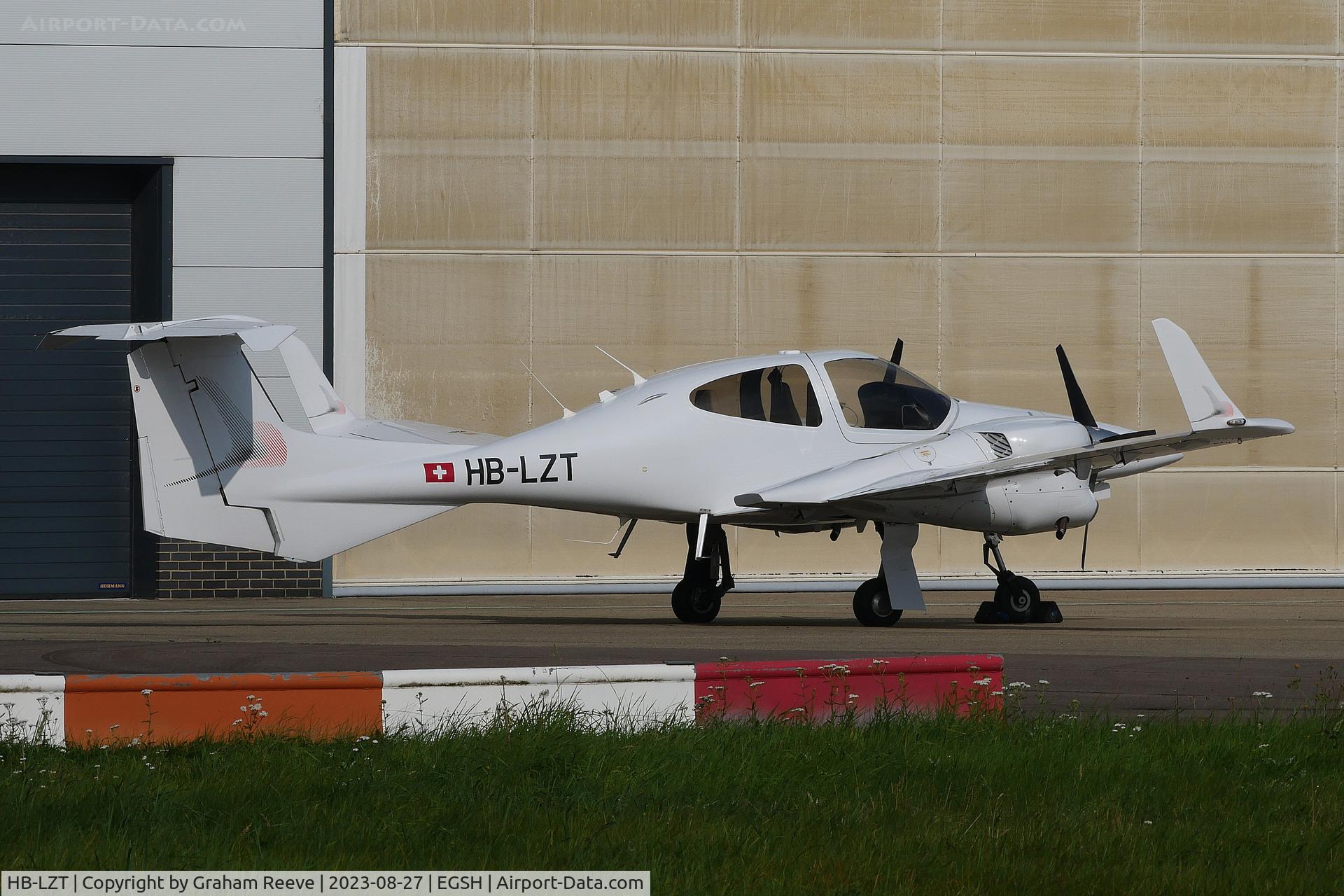 HB-LZT, 2011 Diamond DA-42 NG Twin Star Twin Star C/N 42.N030, Parked at Norwich.
