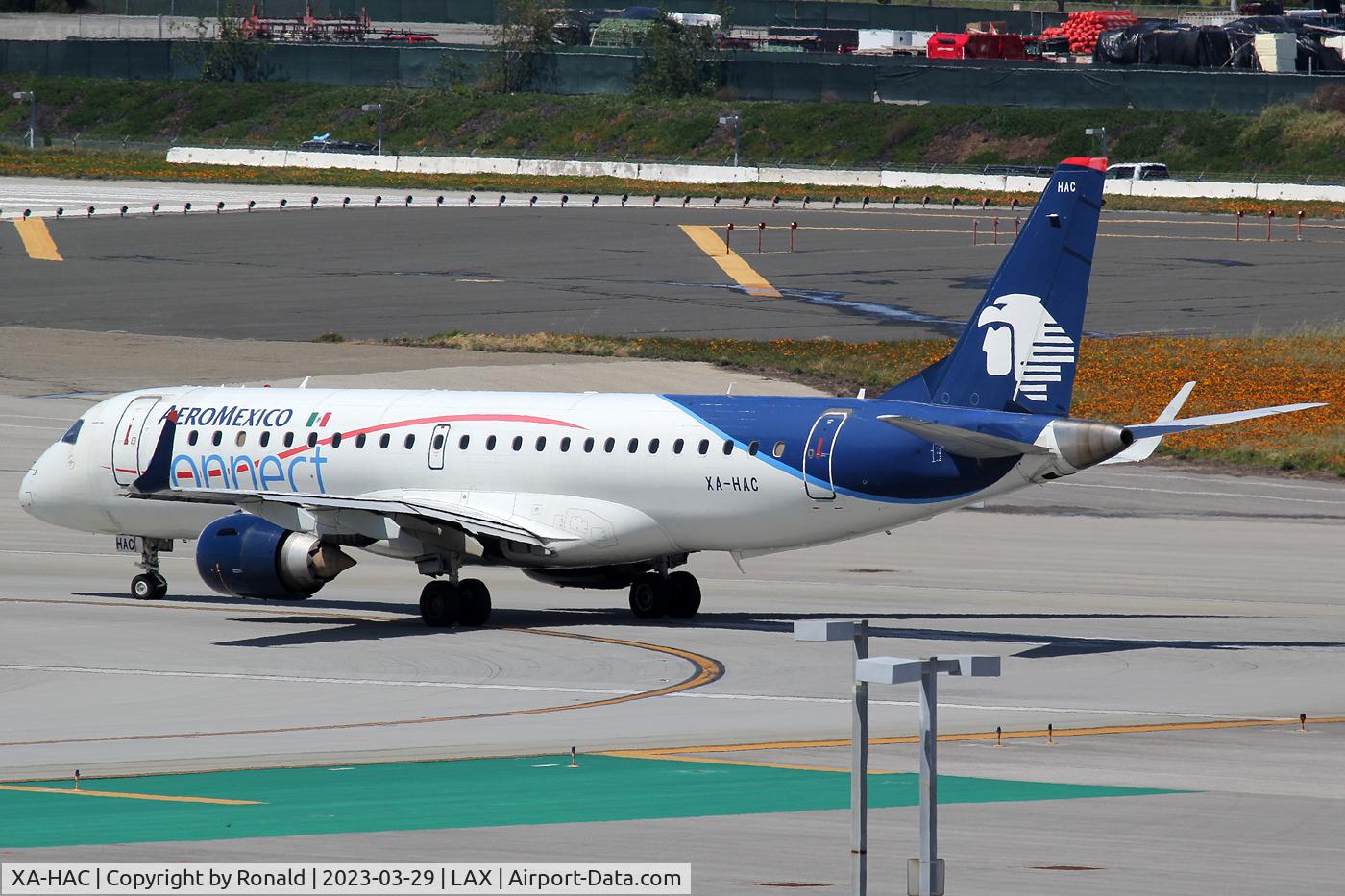 XA-HAC, 2011 Embraer 190LR (ERJ-190-100LR) C/N 19000466, at lax