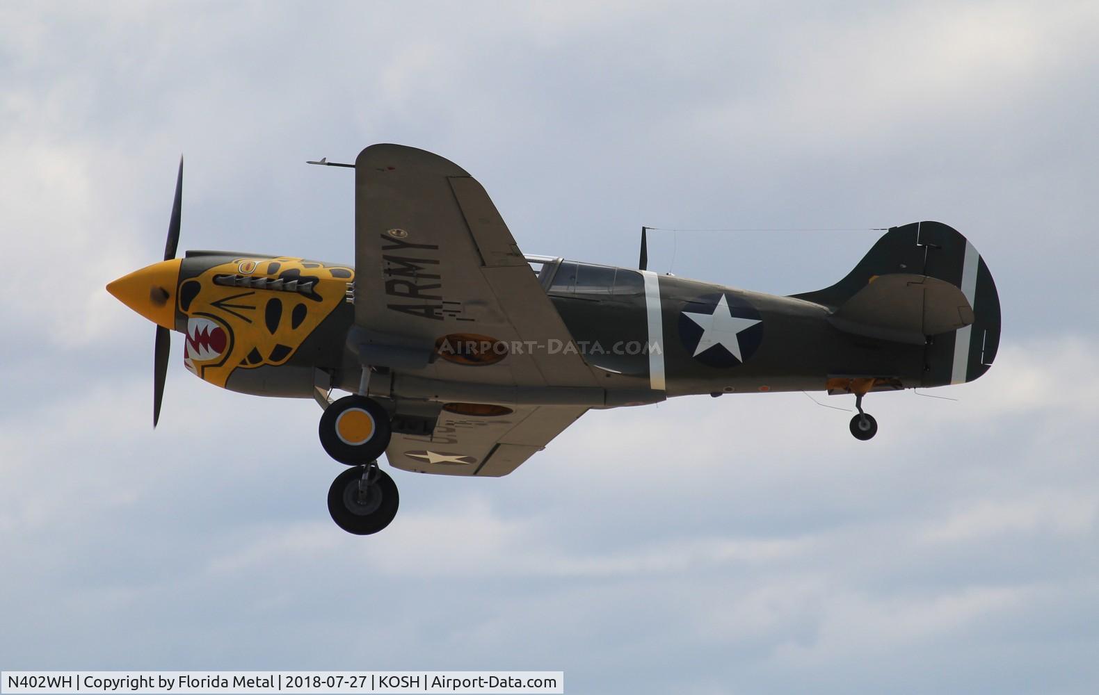 N402WH, 1942 Curtiss P-40K-10 Warhawk C/N 12467, P-40 zx