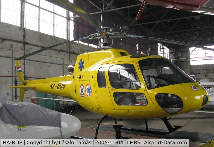 HA-BDB, 1992 Aérospatiale AS-350B Ecureuil C/N 2607, Former air ambulance helicopter (now fly with military camouflage)