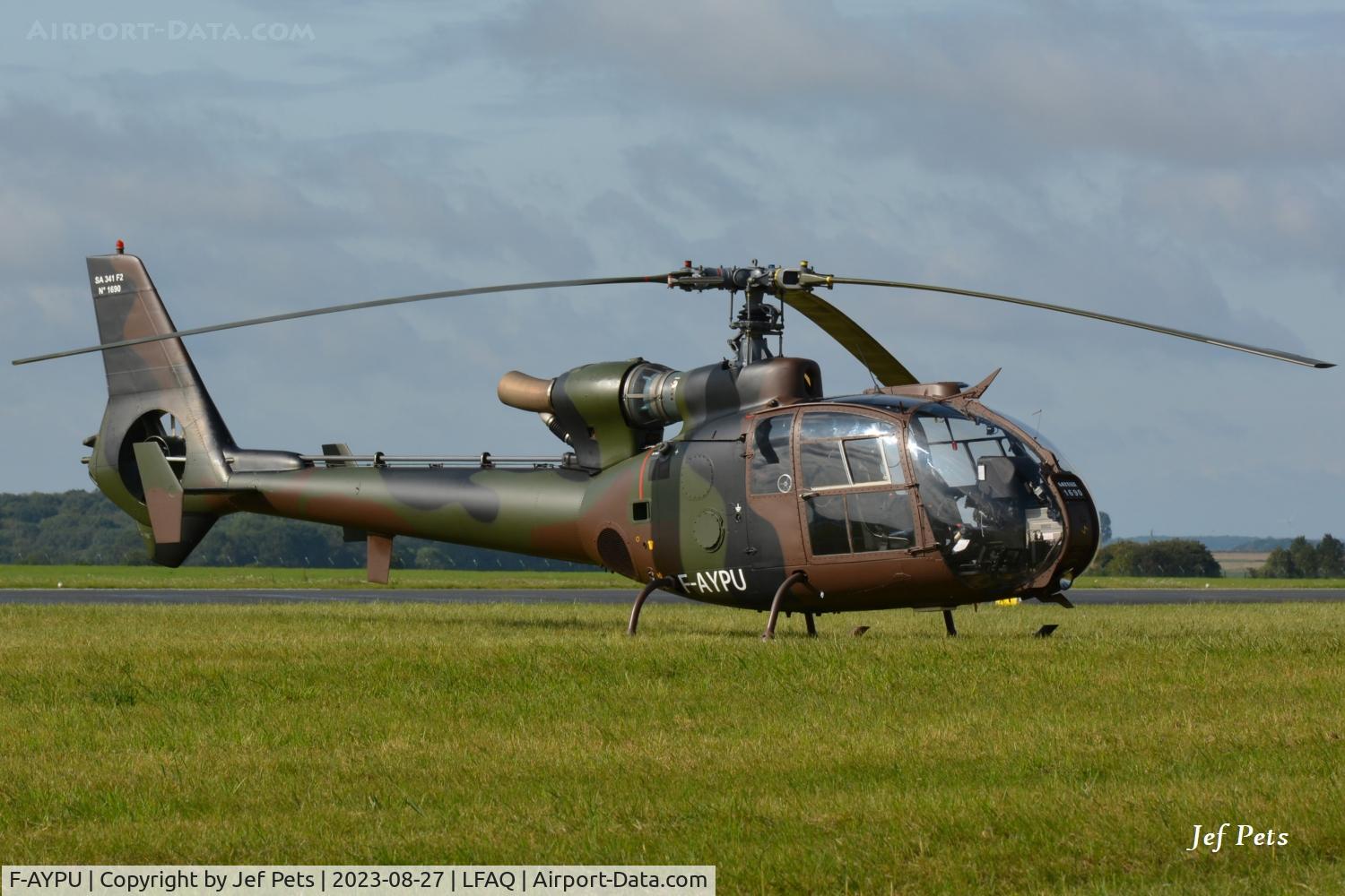 F-AYPU, Aérospatiale SA-341F Gazelle C/N 1690, At Amiens  Henri Potez Airport ( Albert )