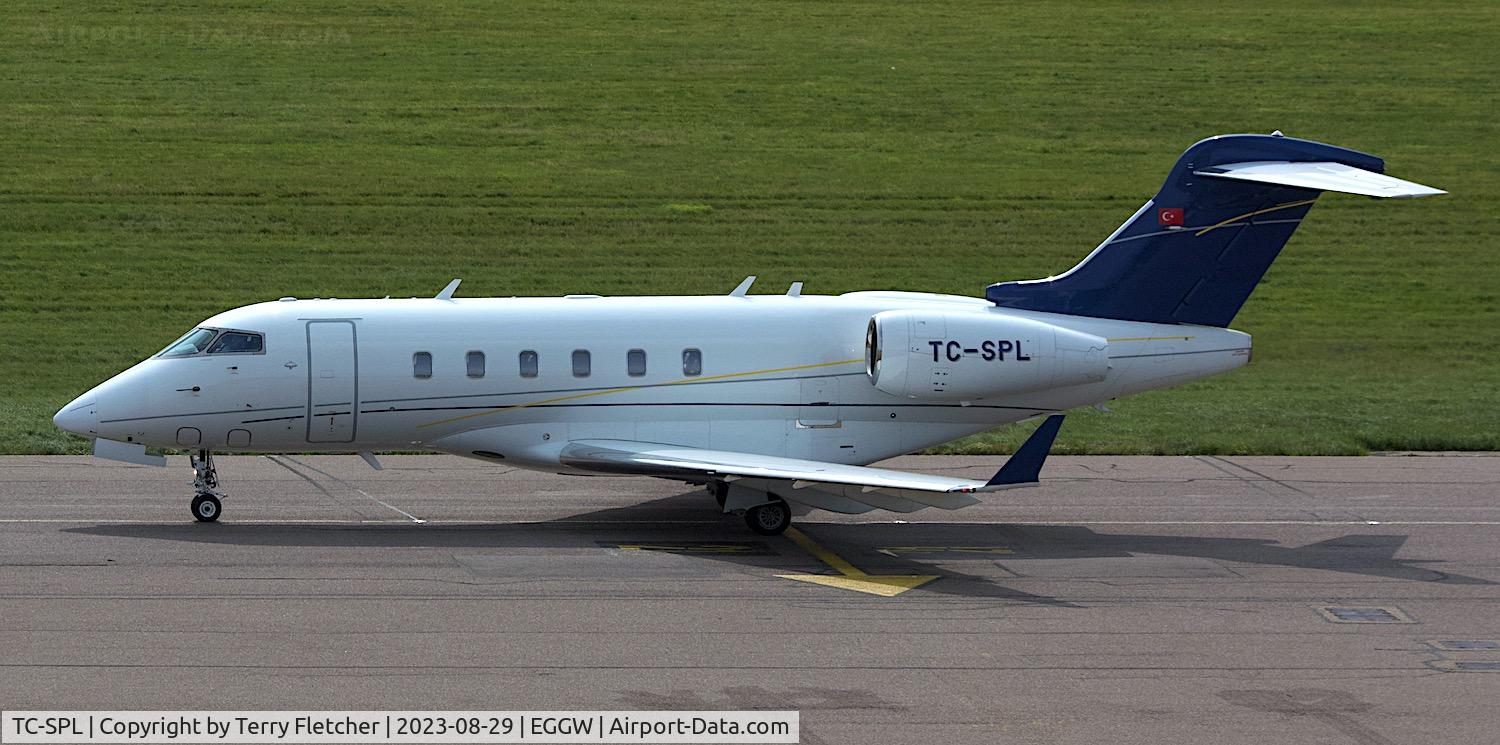 TC-SPL, 2013 Bombardier Challenger 300 (BD-100-1A10) C/N 20424, At Luton Airport