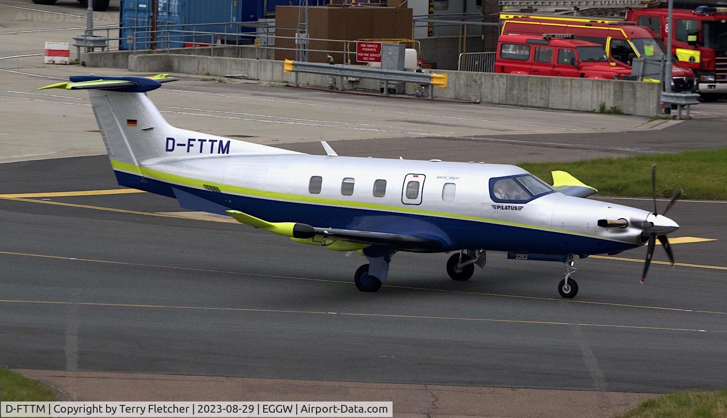 D-FTTM, 2022 Pilatus PC-12/47E NGX C/N 2203, At Luton Airport