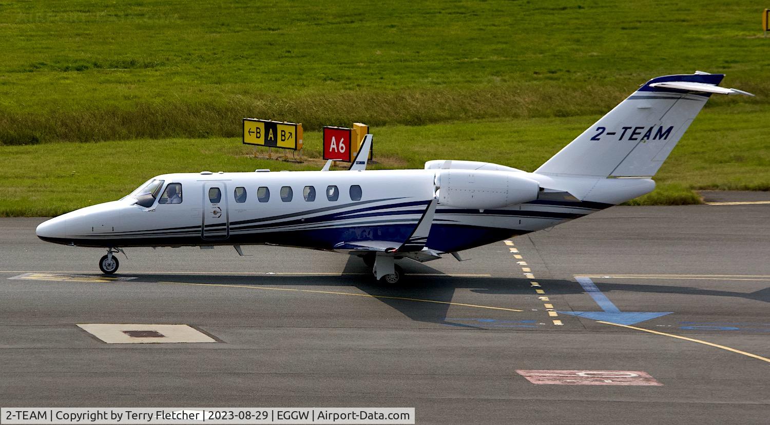 2-TEAM, 2018 Cessna 525B CitationJet CJ3+ C/N 525B-0537, At Luton Airport