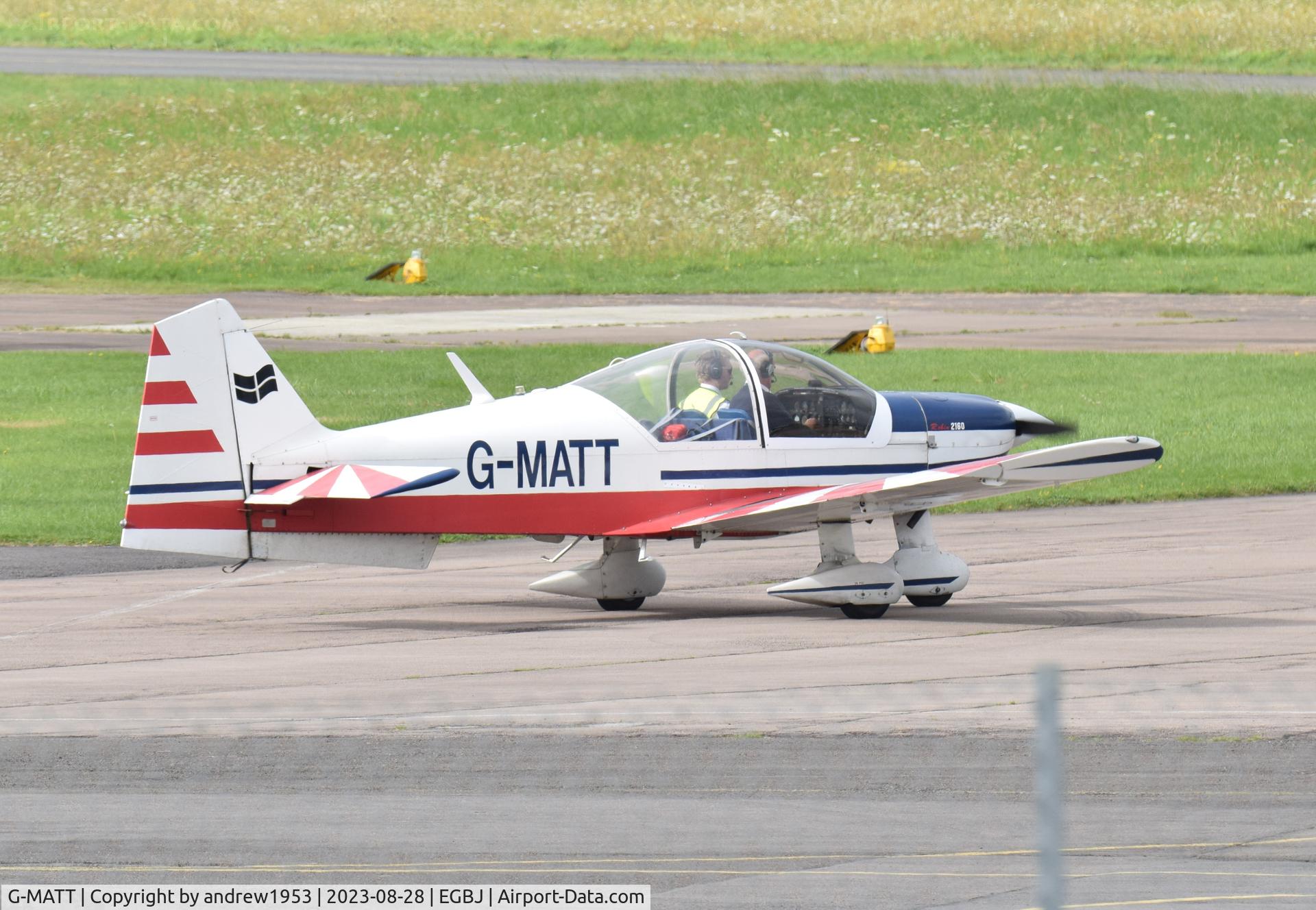 G-MATT, 1976 Robin R-2160 Alpha Sport C/N 97, G-MATT at Gloucestershire Airport.